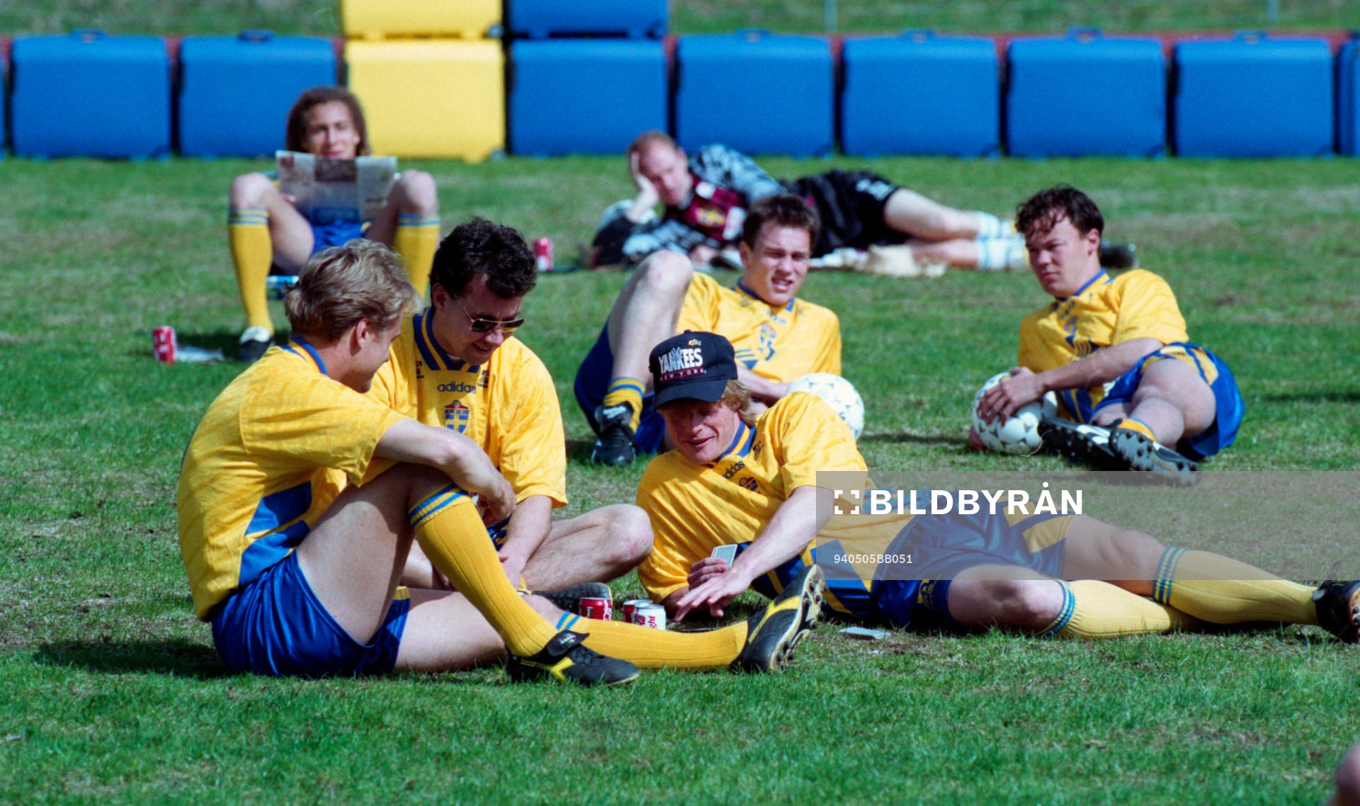 Jonas Thern, Stefan Rehn och Stefan Schwarz kopplar av med