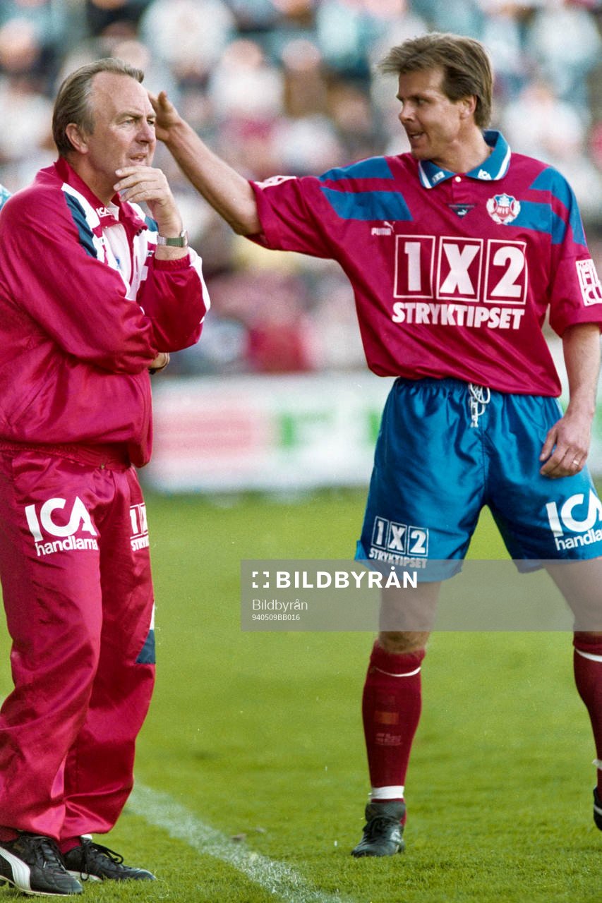 Bo Nilsson, tränare och Roland Nilsson, Helsingborg