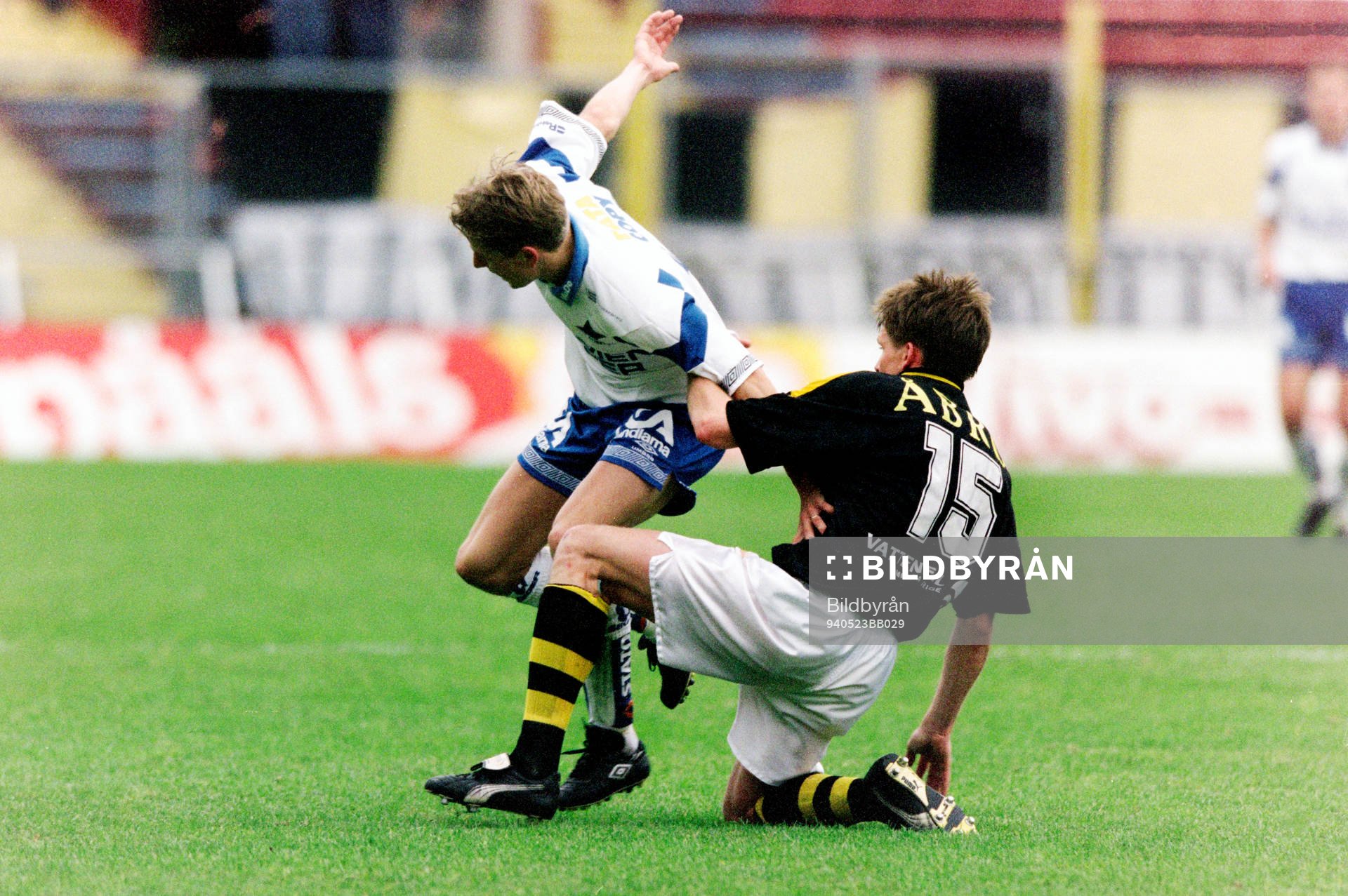 Jan Andersson, AIK stoppar en norrköpingsspelare