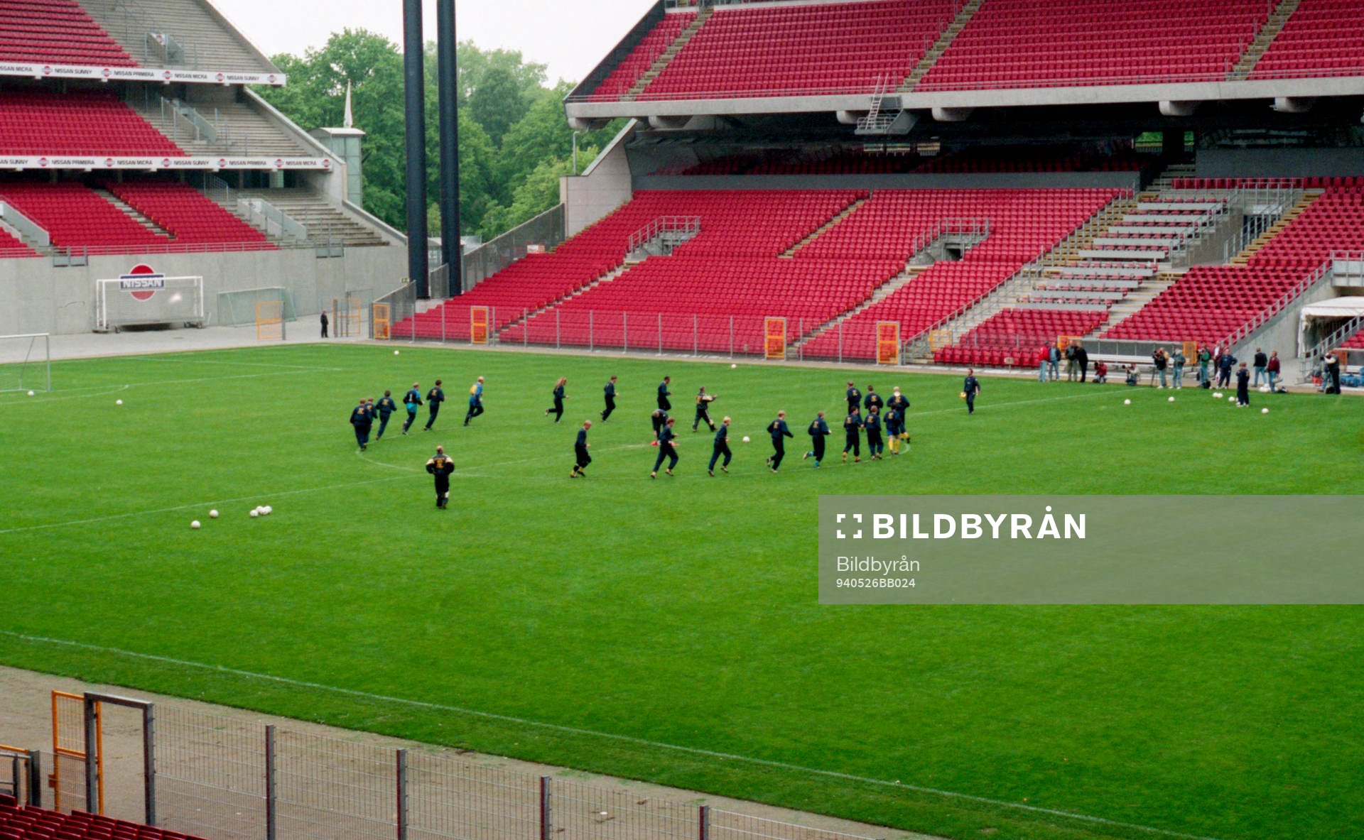 Sverige tränar på Parken