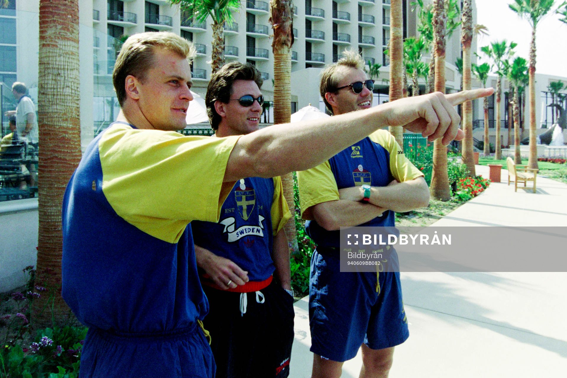 Jonas Thern, Pontus Kåmark och Lars Eriksson, målvakt,