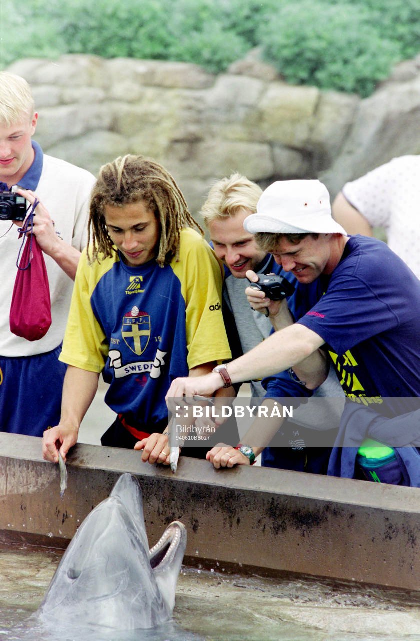 Henrik Larsson, Håkan Mild och Jan Eriksson, Sverige på