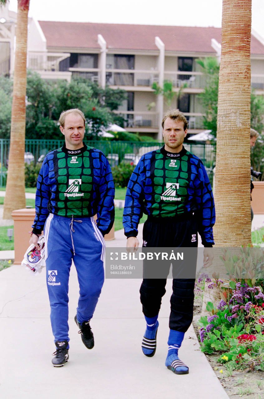 Thomas Ravelli, målvakt och Lars Eriksson, målvakt,