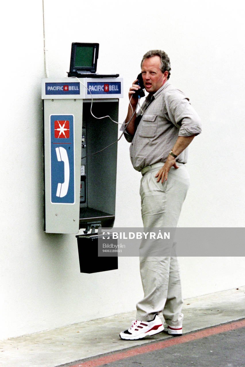 Bertil Guslén, Göteborgsposten vid en telefonautomat