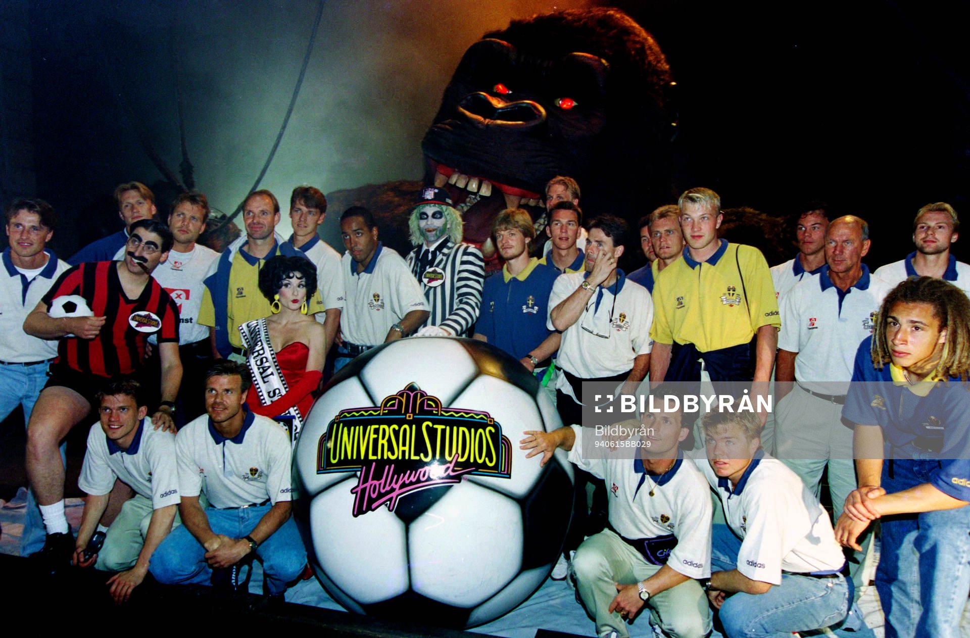 Spelartruppen besöker Universal Studios i Hollywood