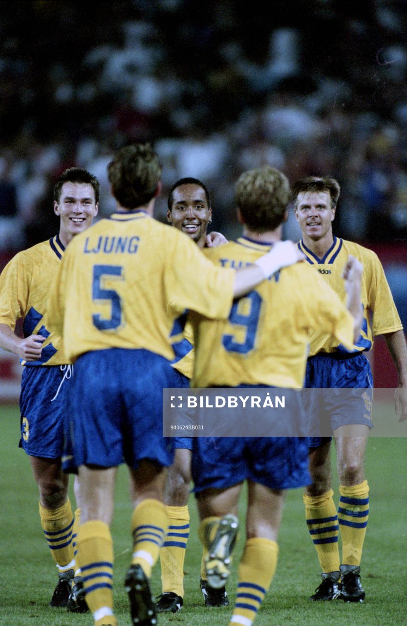 Patrik Andersson, Martin Dahlin, Roland Nilsson, Sverige.