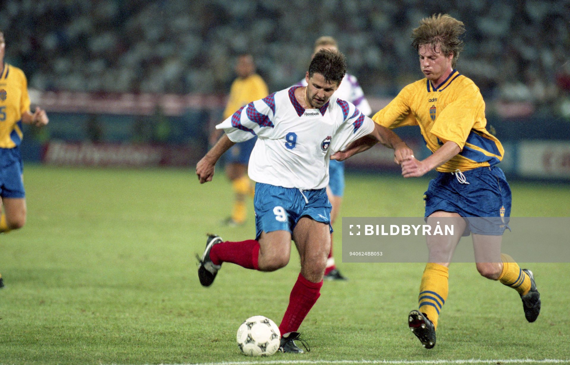 Stefan Schwarz, Sverige mot Oleg Salenko, Ryssland