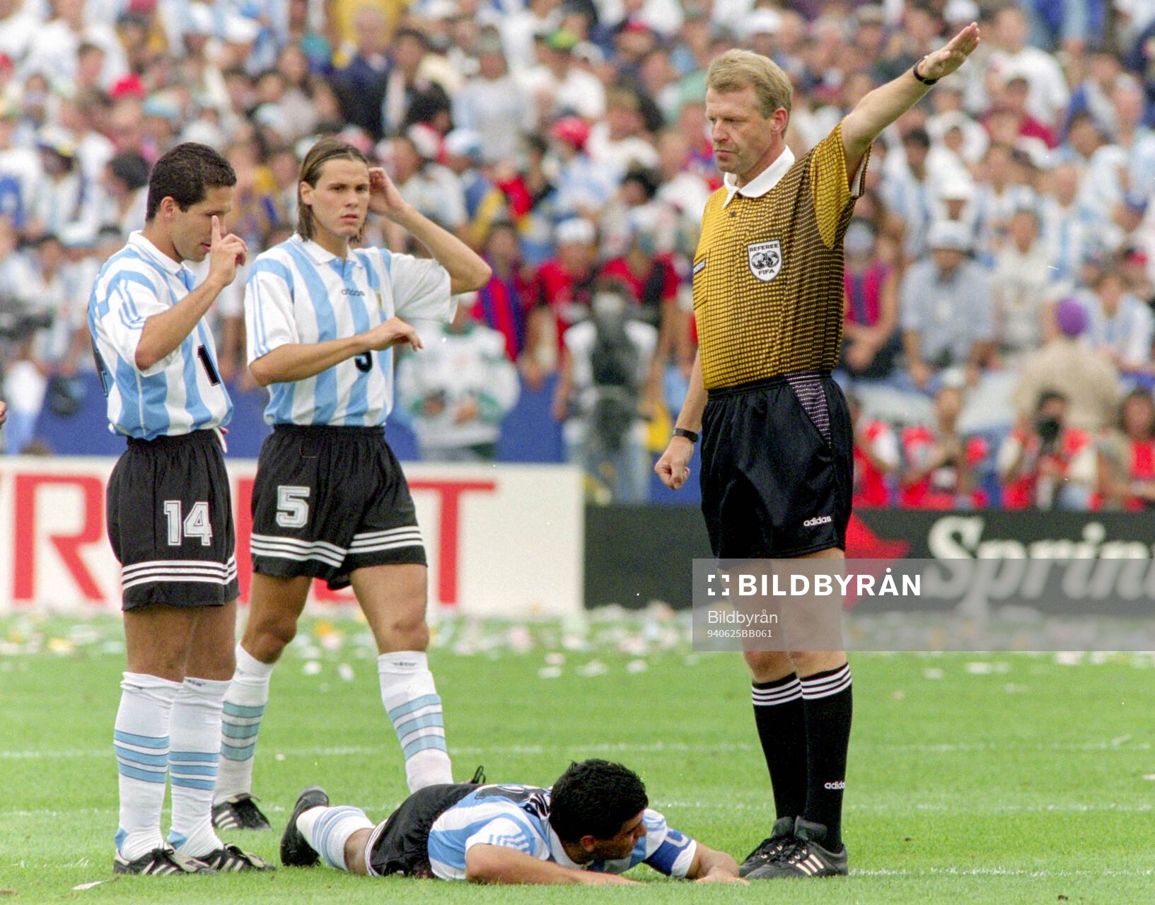 Football, FIFA World Cup 1994 (USA), Group D, Argentina -