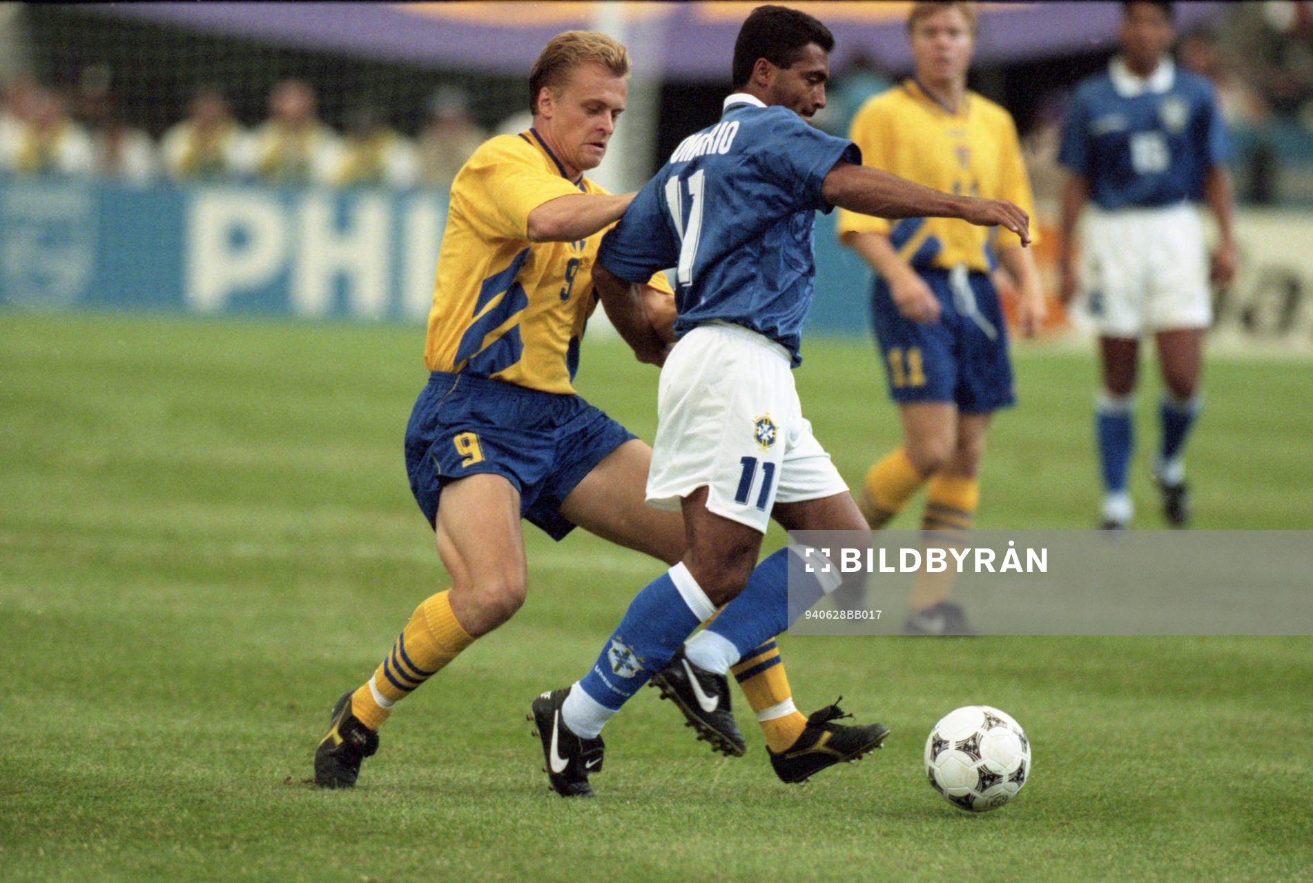 Jonas Thern, Sverige mot Romario, Brasilien