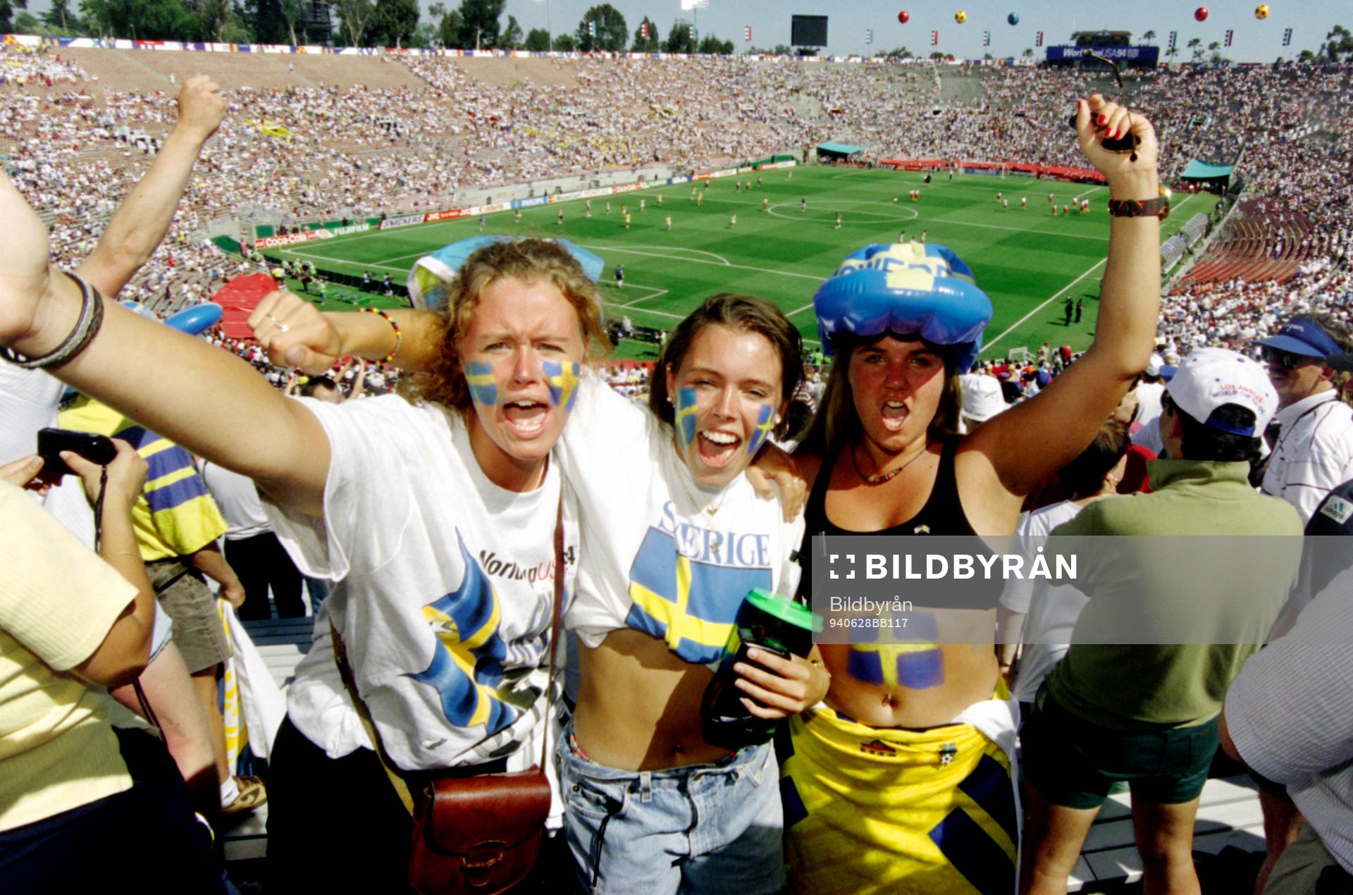 Svenska fans på läktaren