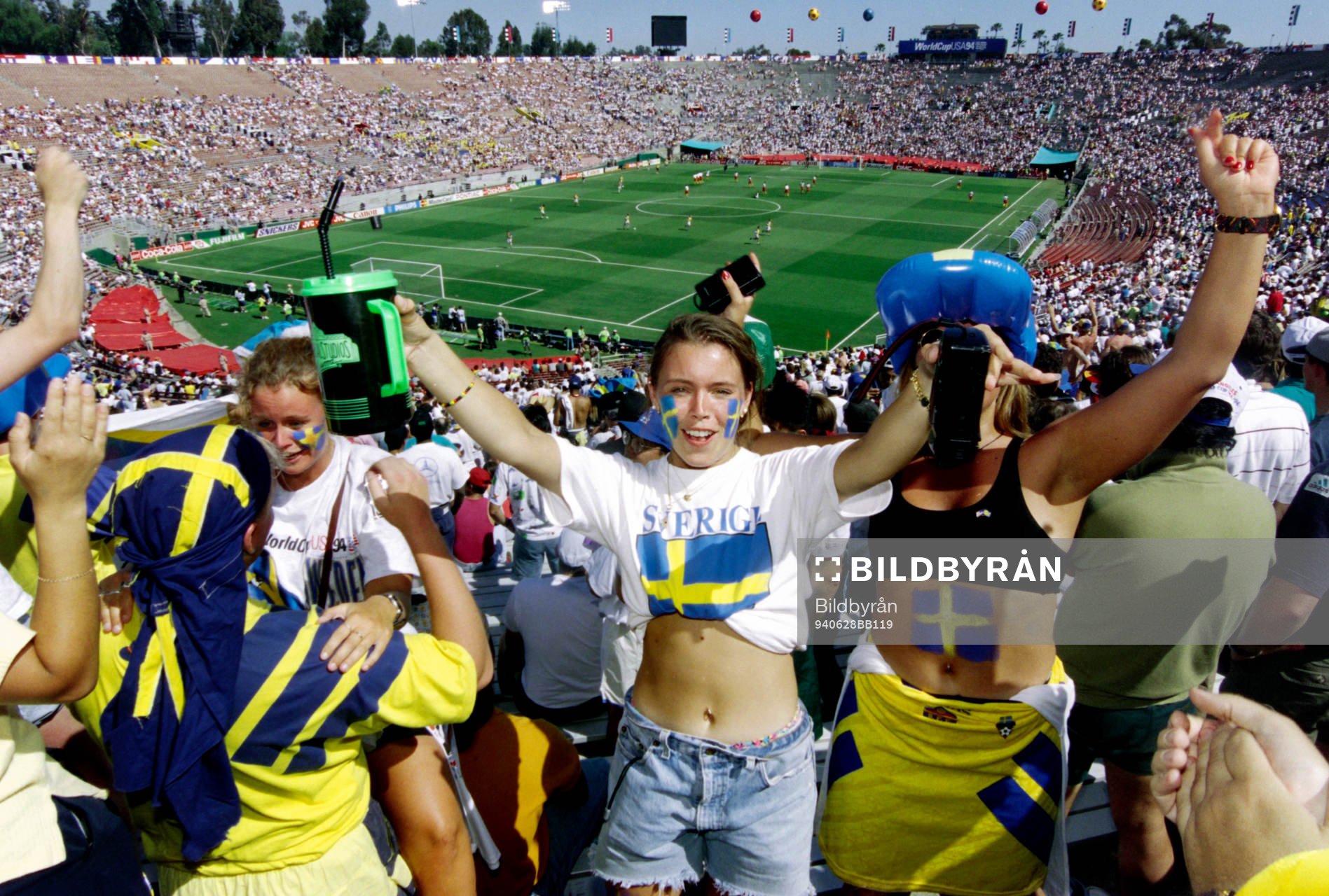 Svenska fans på läktaren