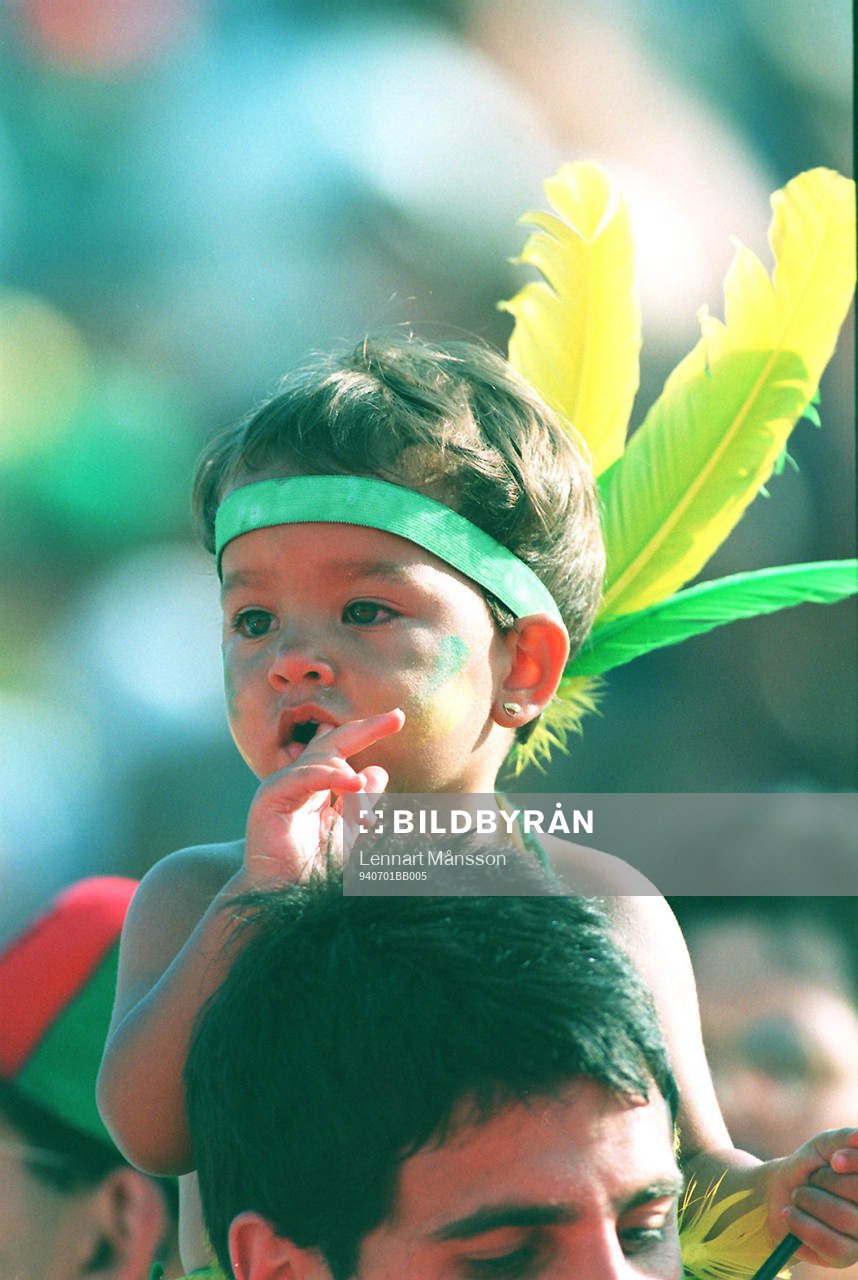 Ung supporter (flicka), Brasilien