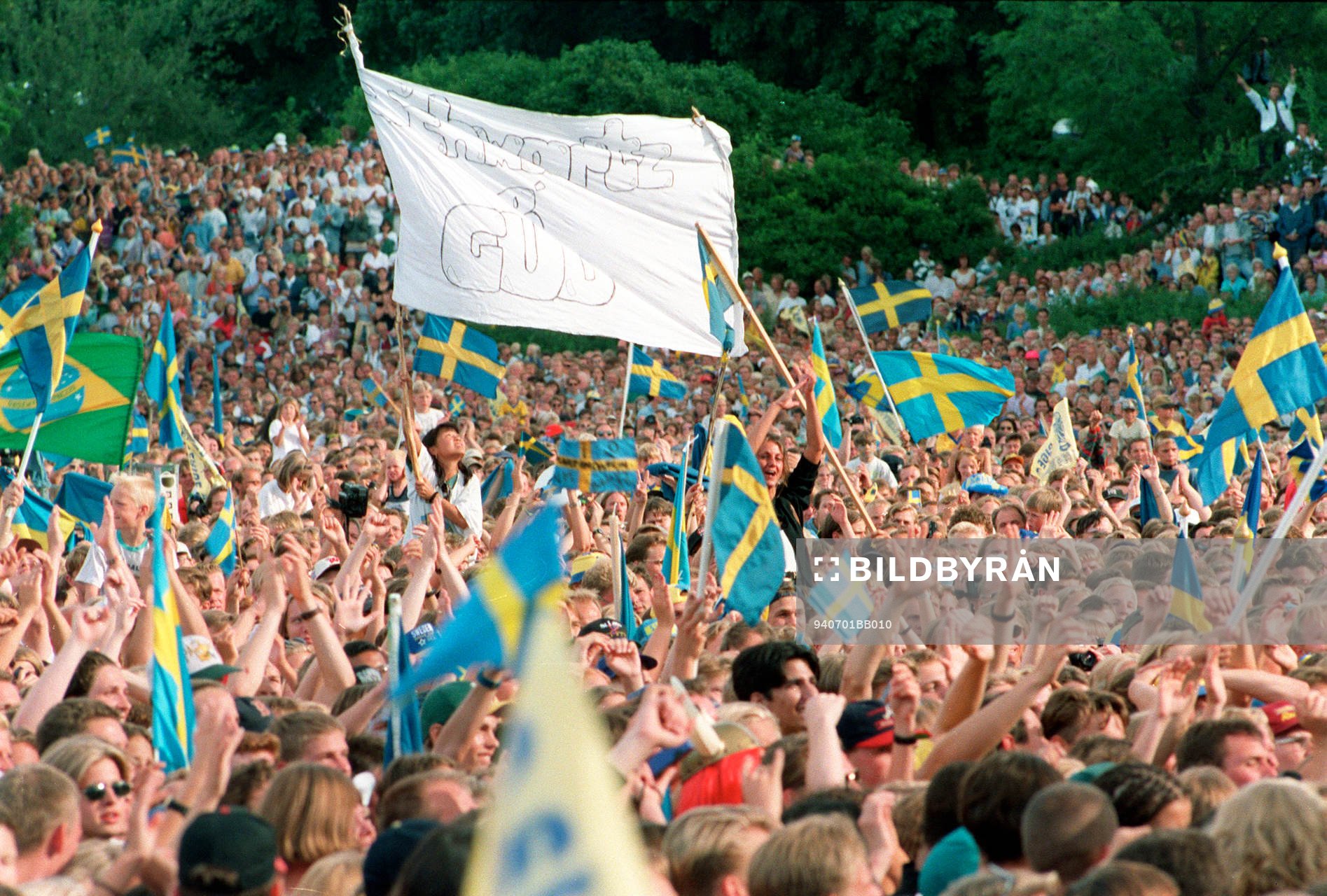 Fotboll, VM, Sverige, 94, VM-94, Firande i