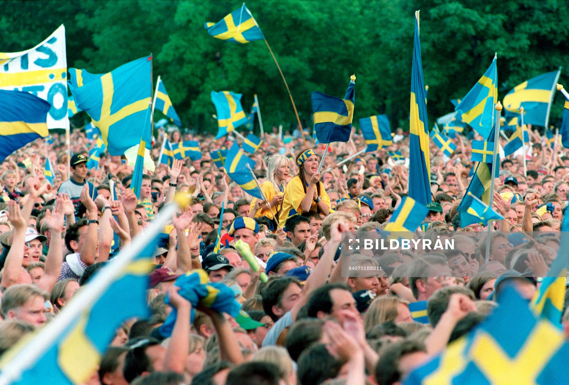Fotboll, VM, Sverige, 94, VM-94, Firande i
