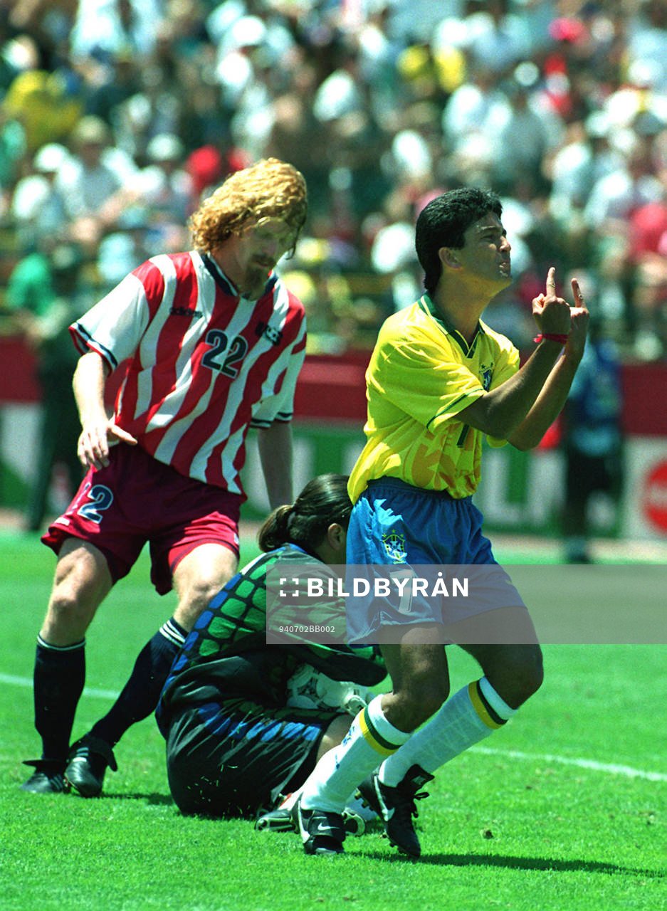 Alexi Lalas, målvakten Tony Meola  och Bebeto