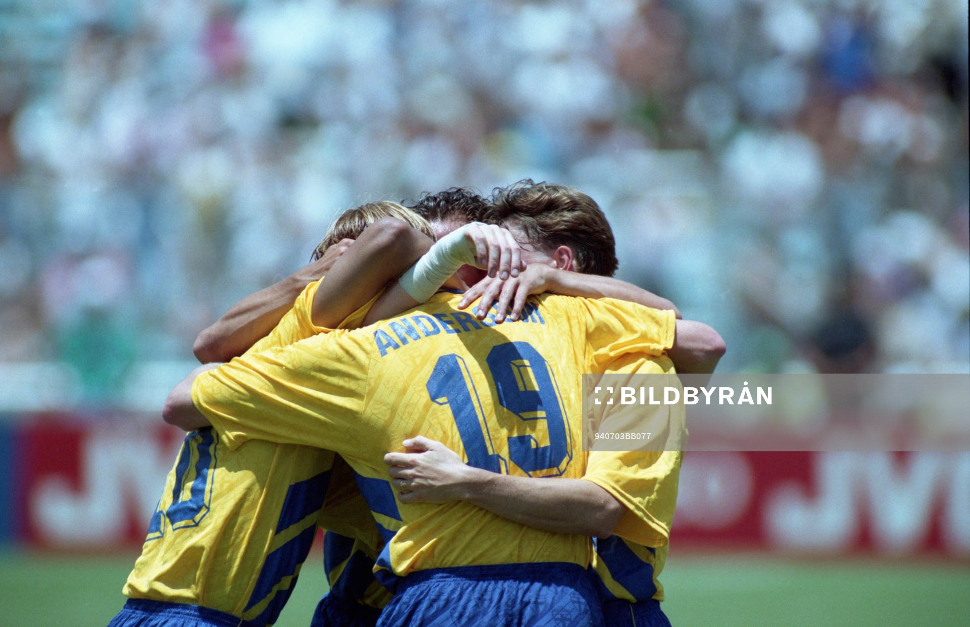Martin Dahlin, Joachim Björklund, Kennet Andersson, Sverige