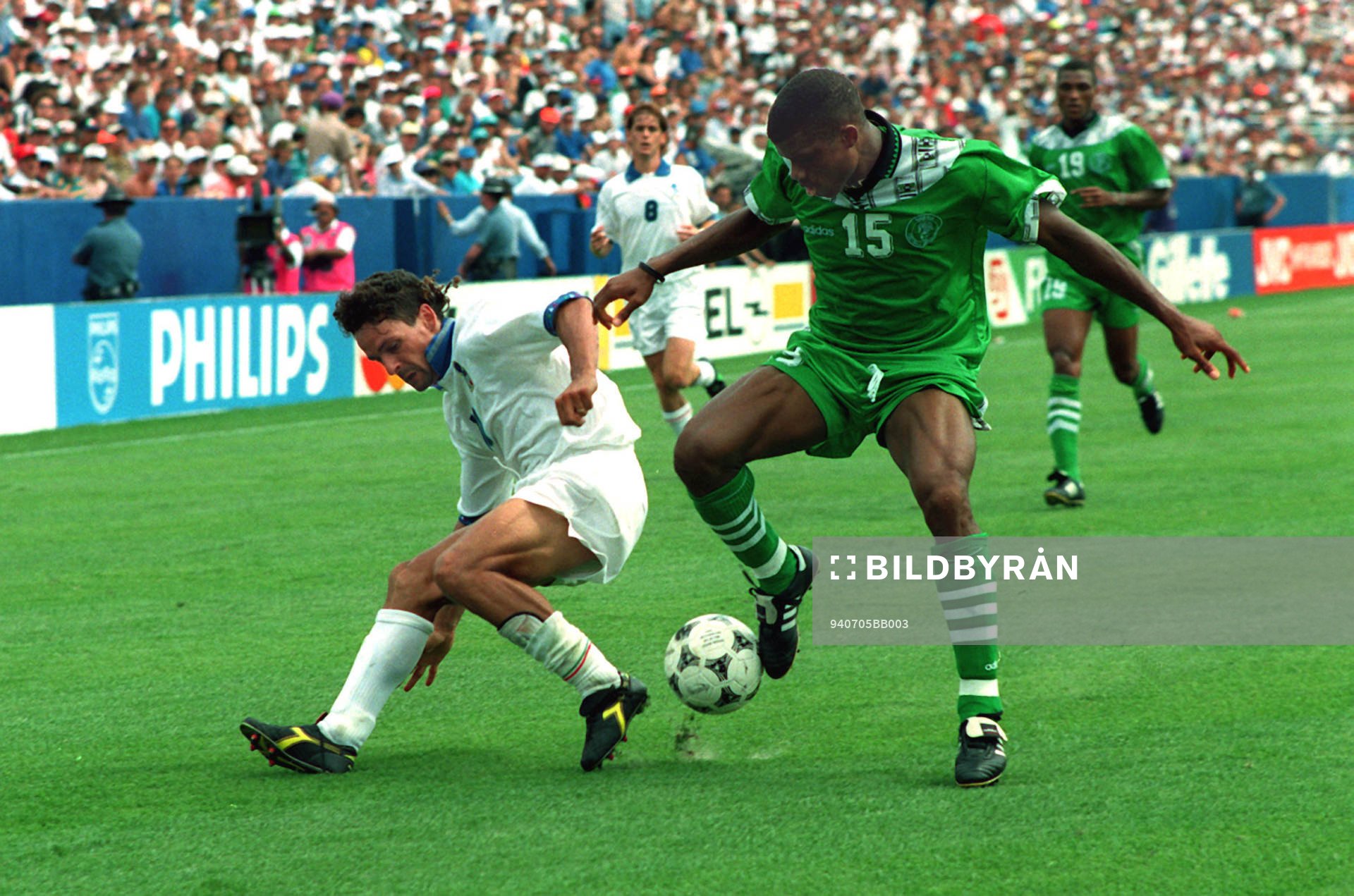 Italien - Nigeria 2-1: Roberto Baggio och Oliseh