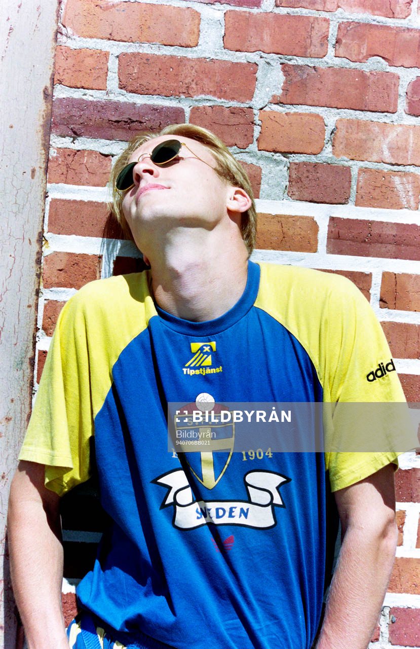 Kennet Andersson njuter i solen