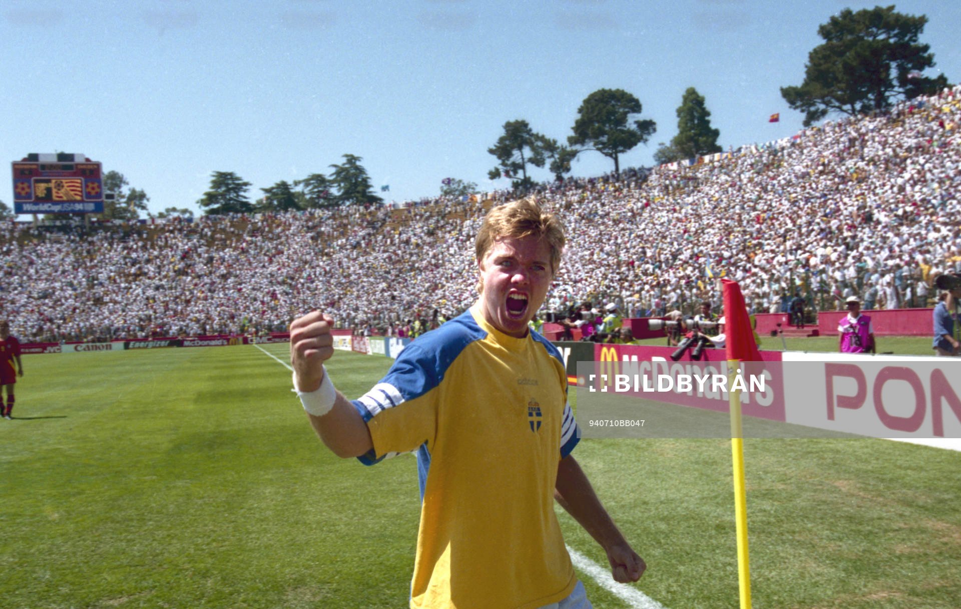 Tomas Brolin, Sverige, jubel