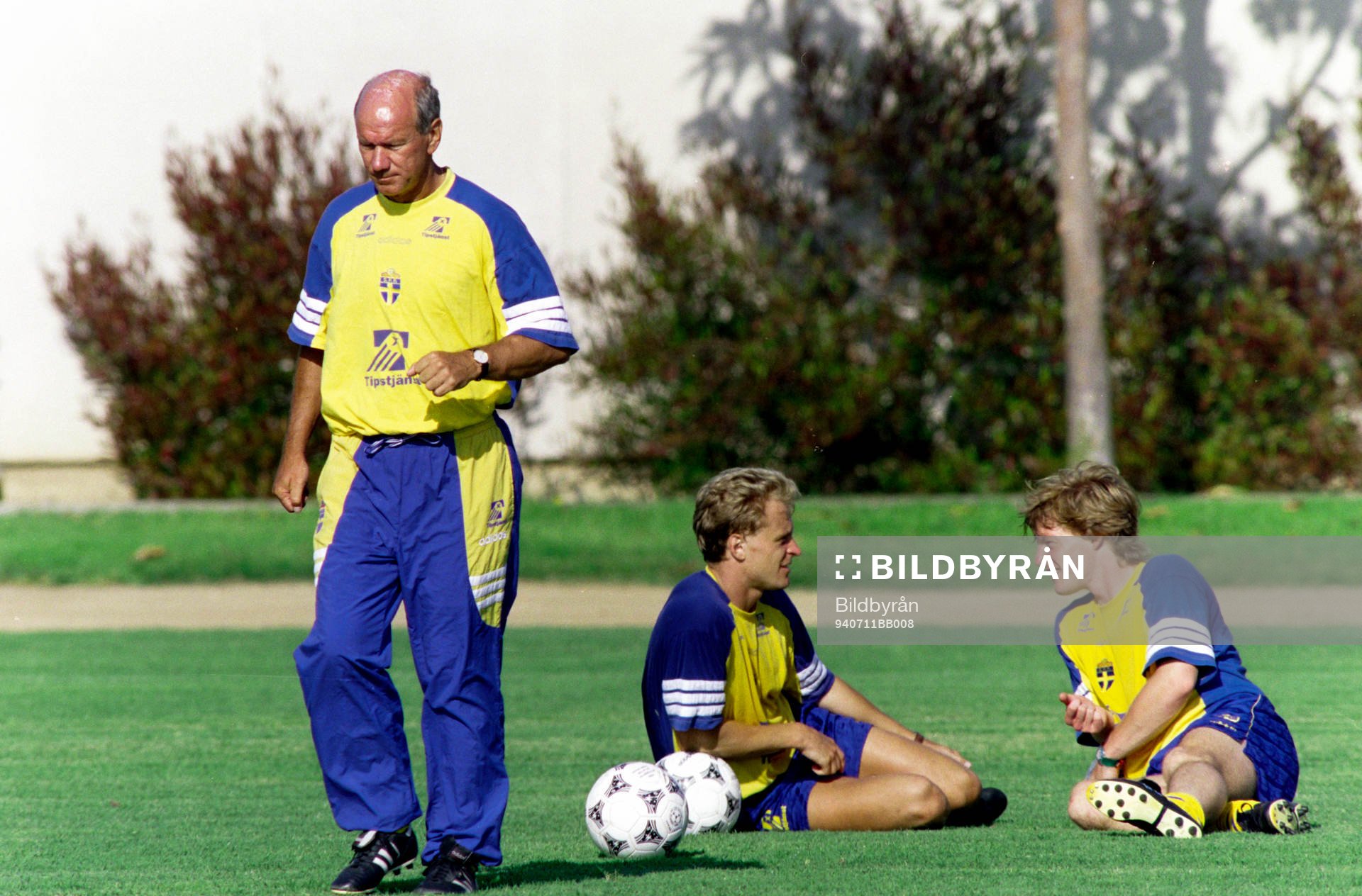 Tommy Svensson, förbundskapten, Jonas Thern och Stefan
