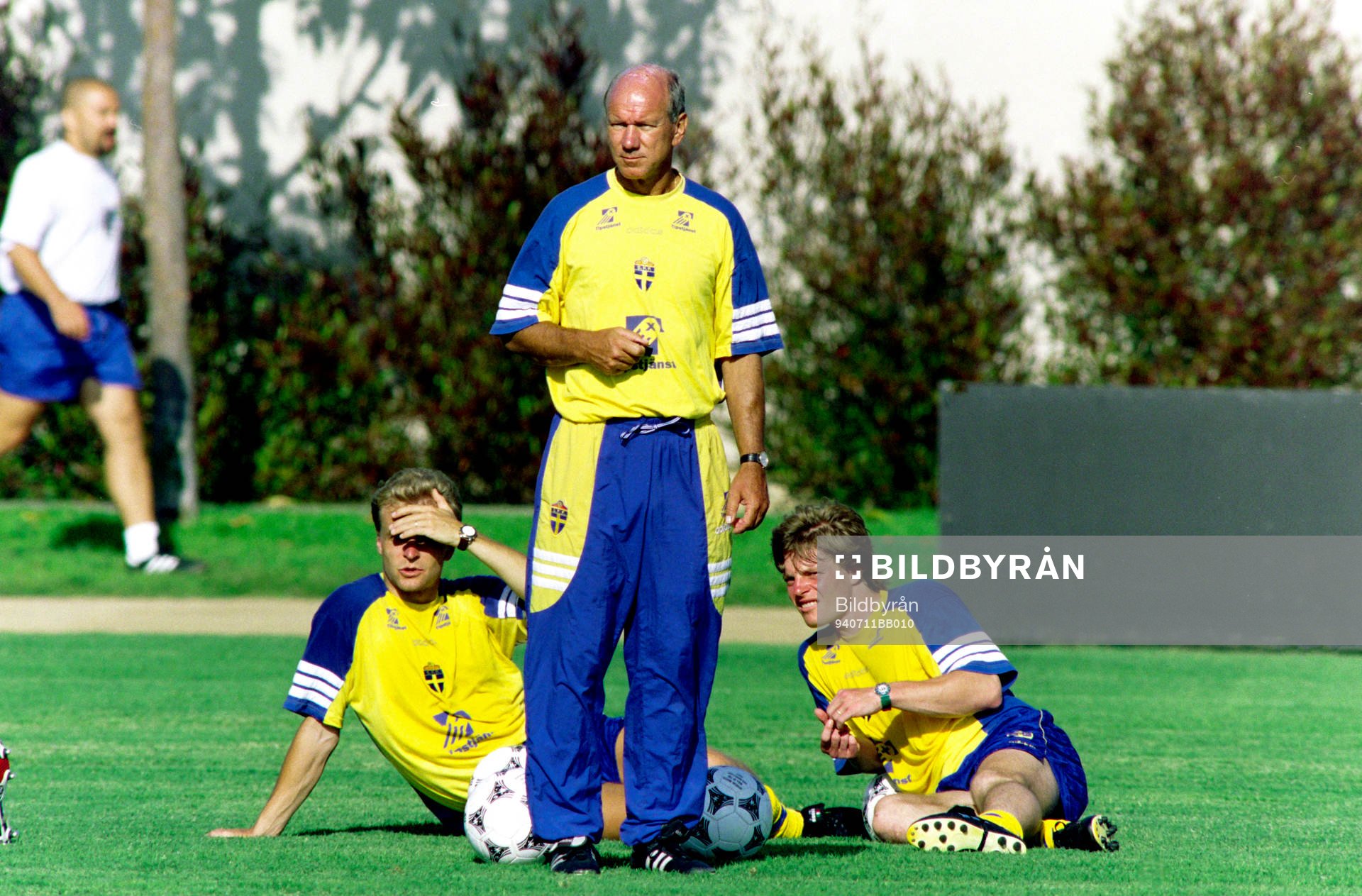 Jonas Thern, Tommy Svensson, förbundskapten och Stefan