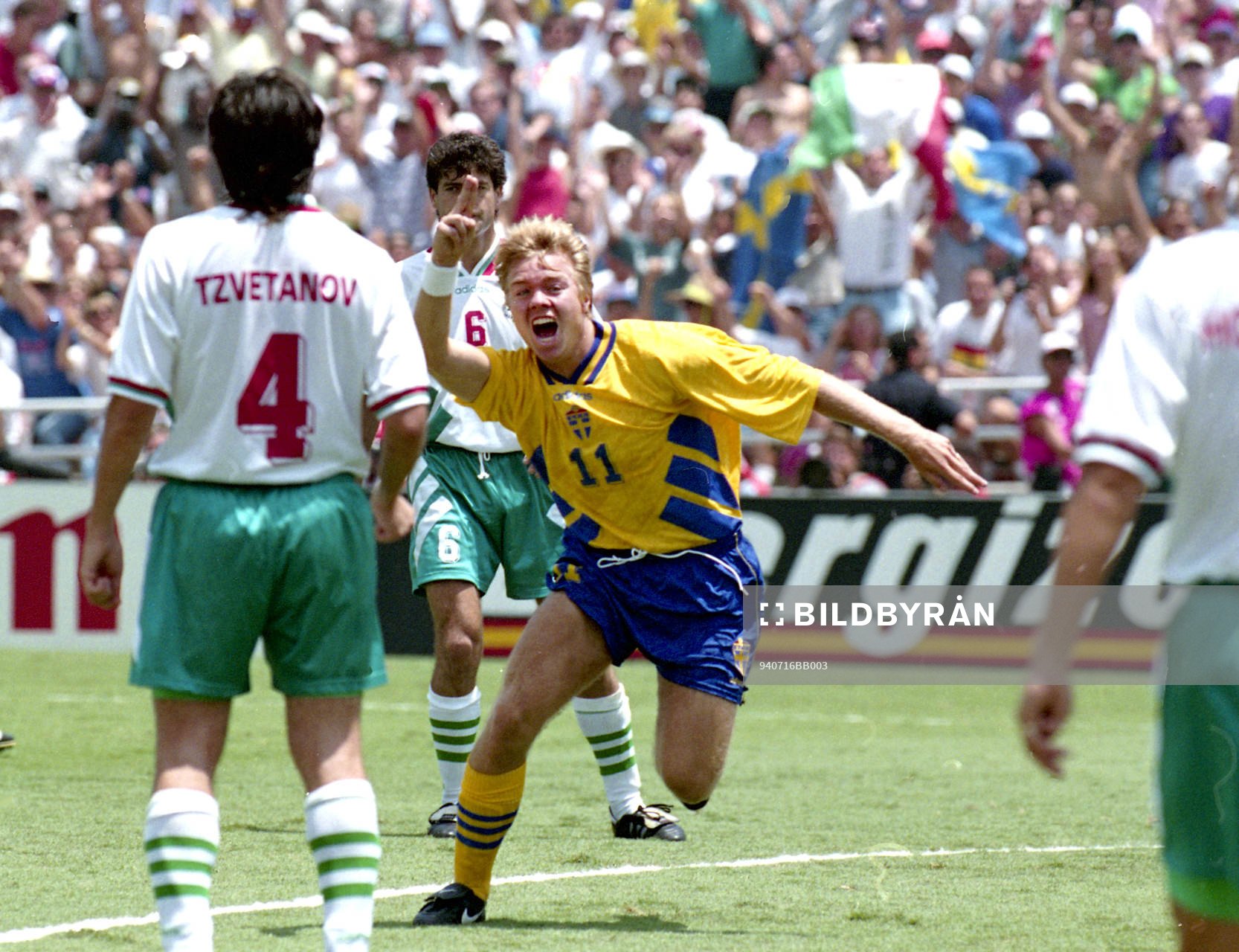 Jubel, glädje, Tomas Brolin, Sverige