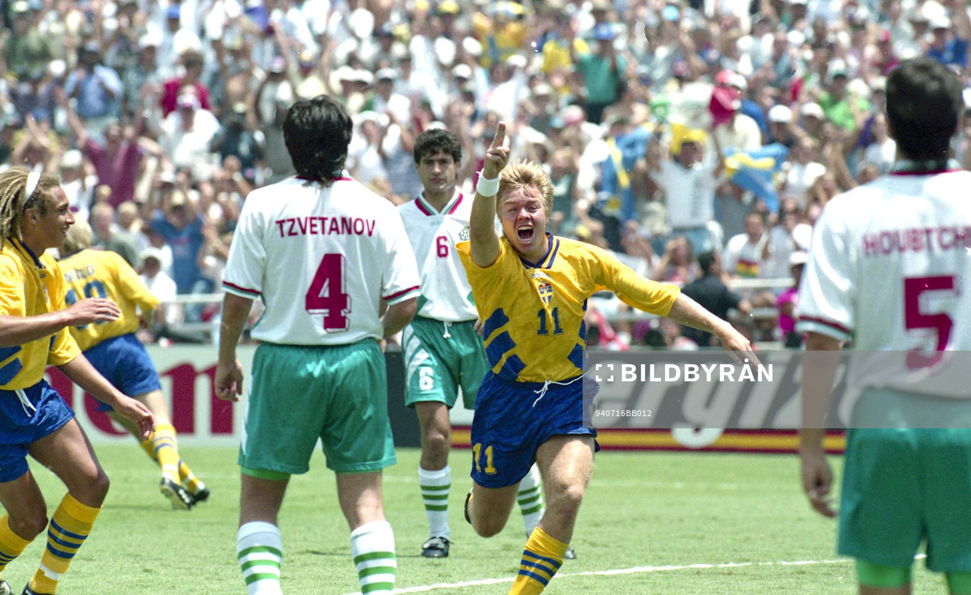 Jubel, glädje, Tomas Brolin, Sverige