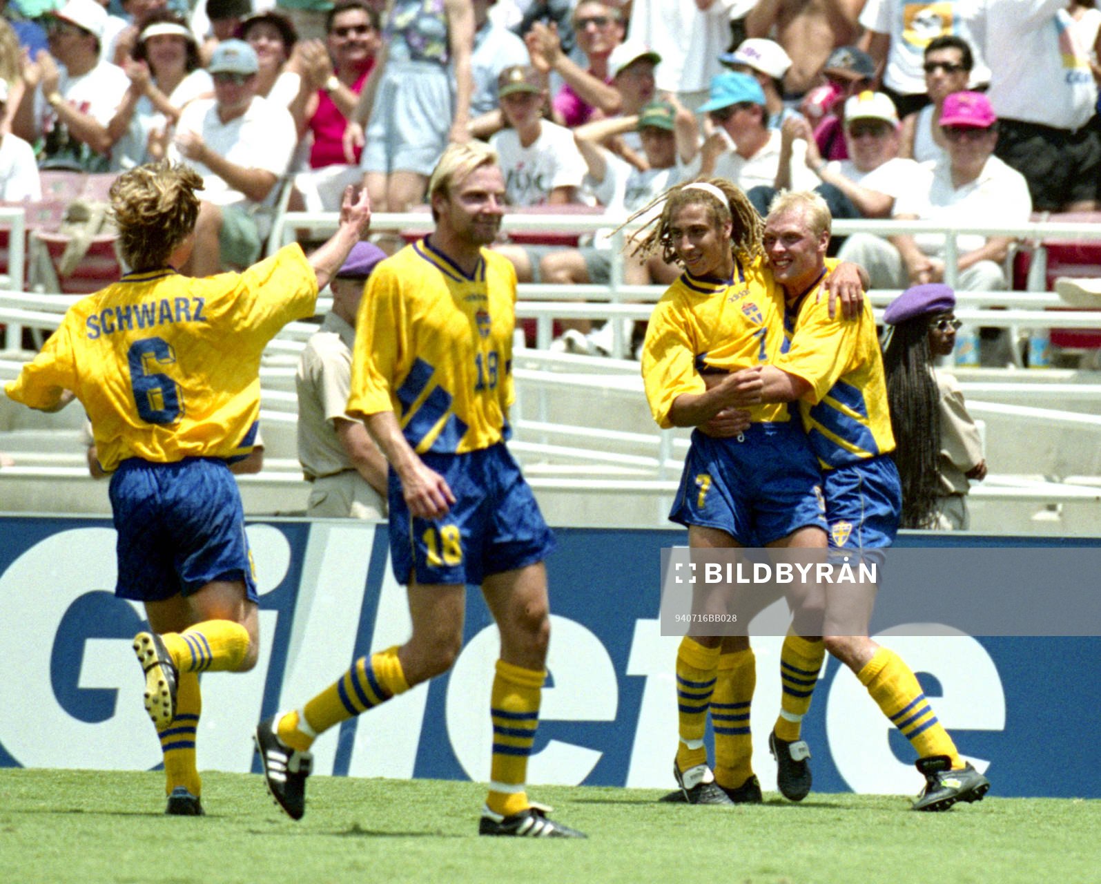 Jubel, glädje, Stefan Schwarz, Håkan Mild, Henrik Larsson