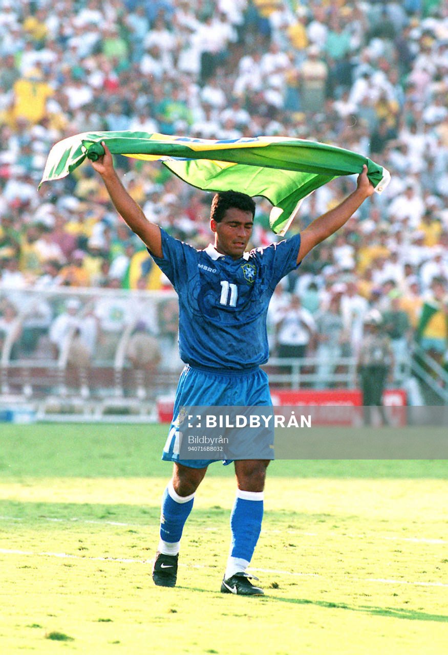 Romario, Brasilien, med flagga