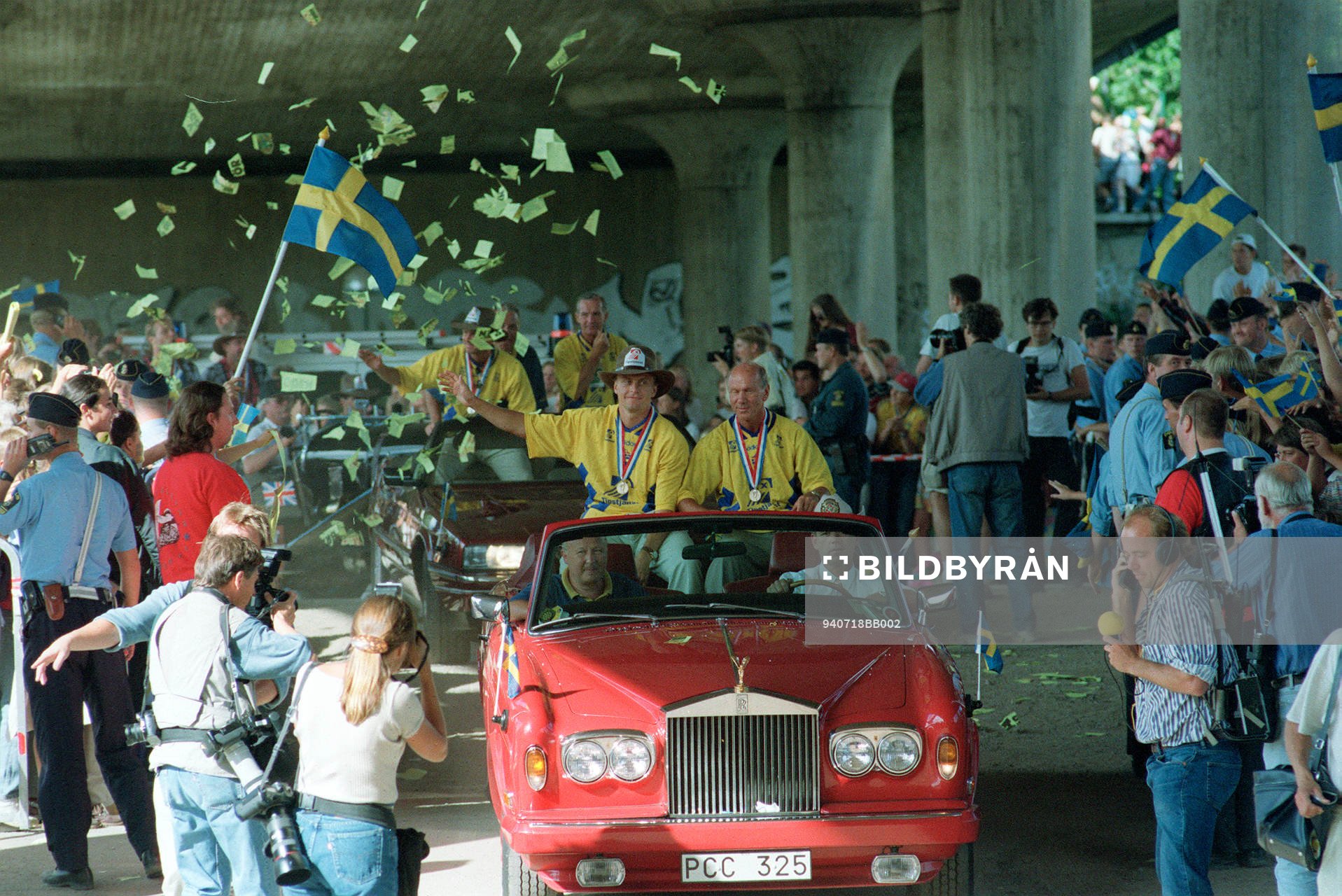 Jonas Thern (Lagkapten) och Tommy Svensson, förbundskapten