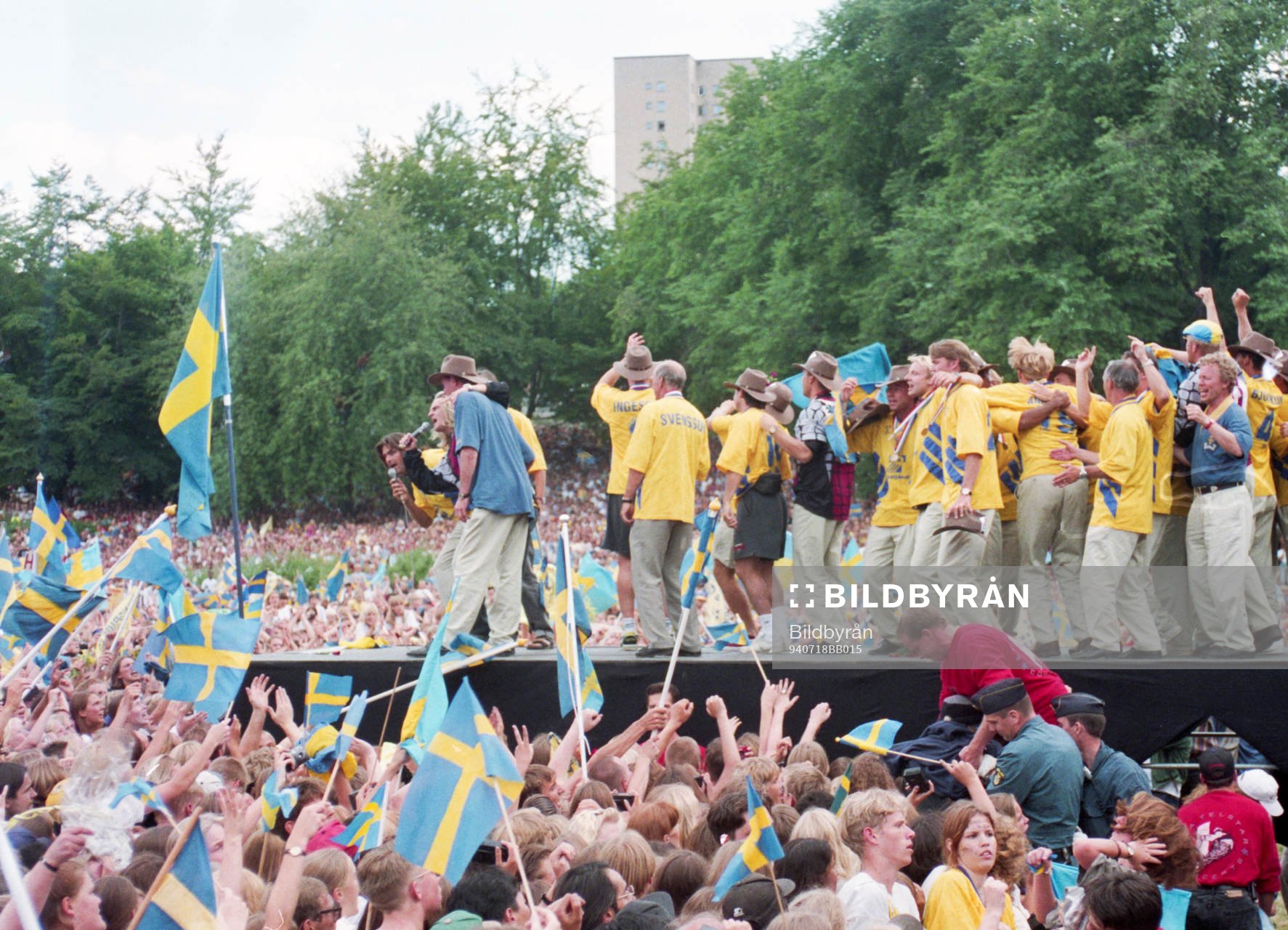 Rålambshovsparken kokar vid det svenska lagets hemkomst