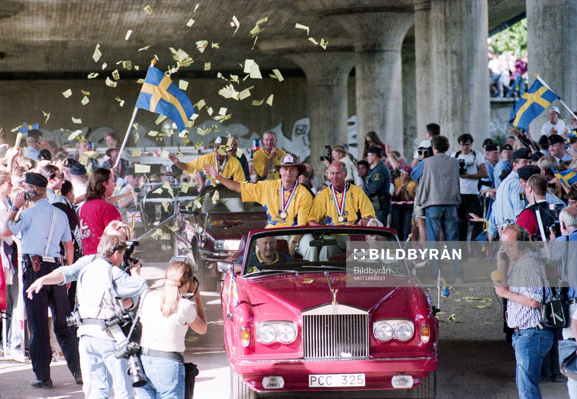 Jonas Thern, Tommy Svensson, förbundskapten och Lars-Åke