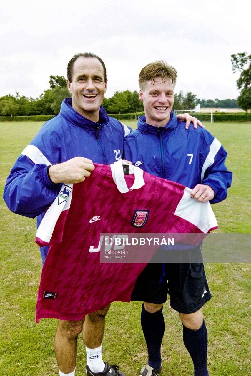  George Graham, tränare och Stefan Schwarz.
