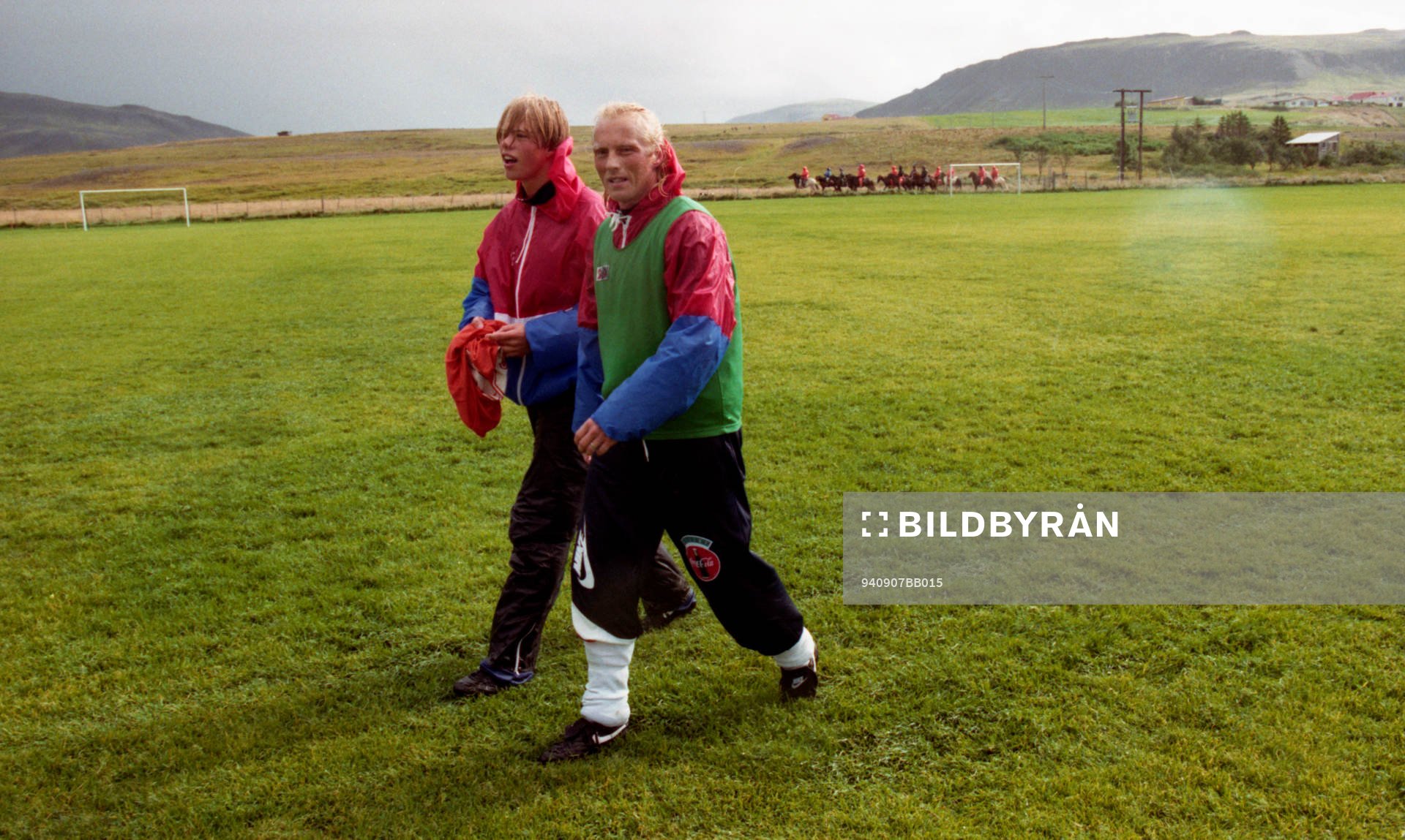  Eidur Gudjohnsen med sin pappa Arnor Gudjohnsen, Island.