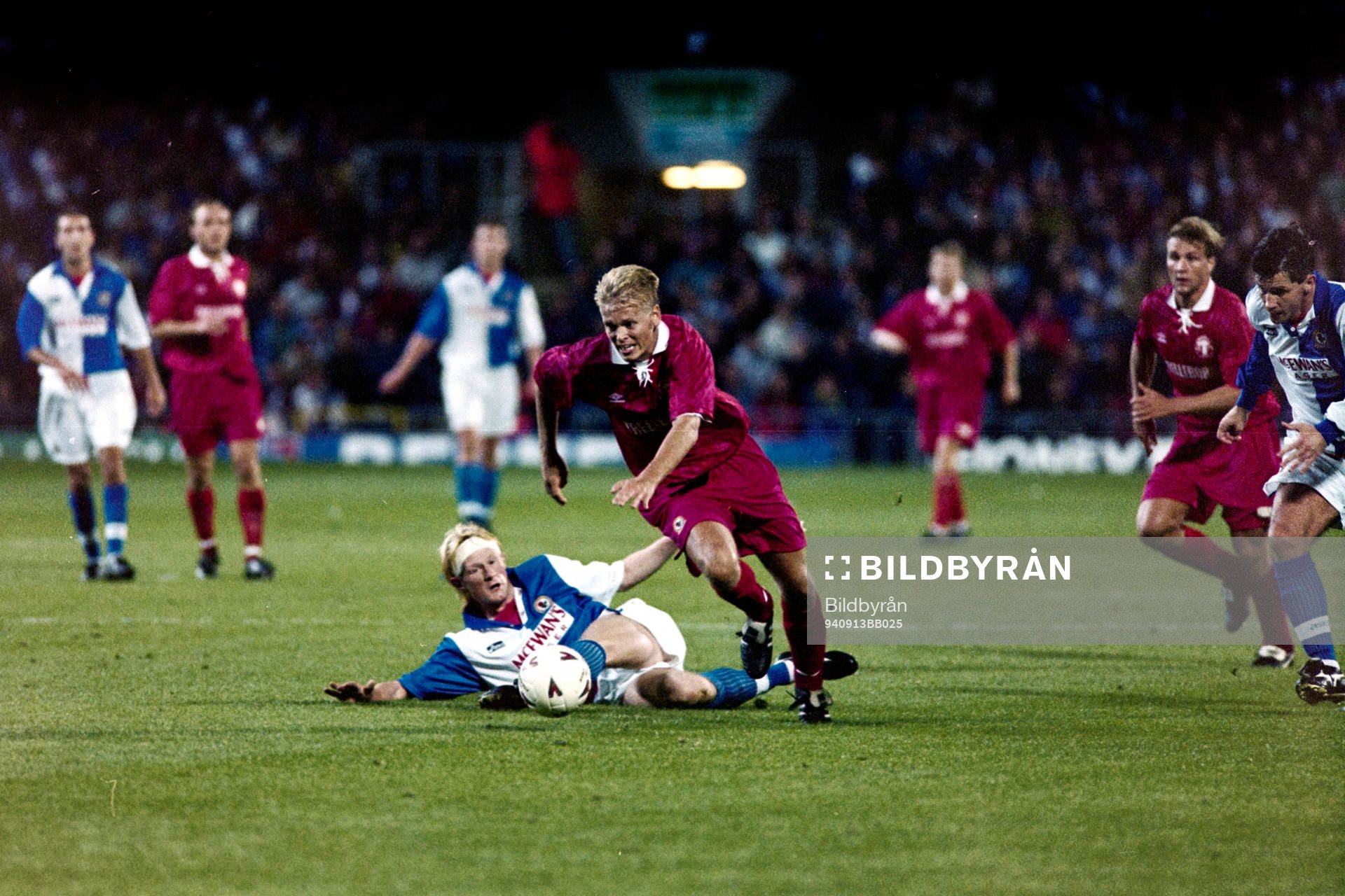 Fredrik Sandell, Trelleborg Rundar Colin Hendry, Blackburn
