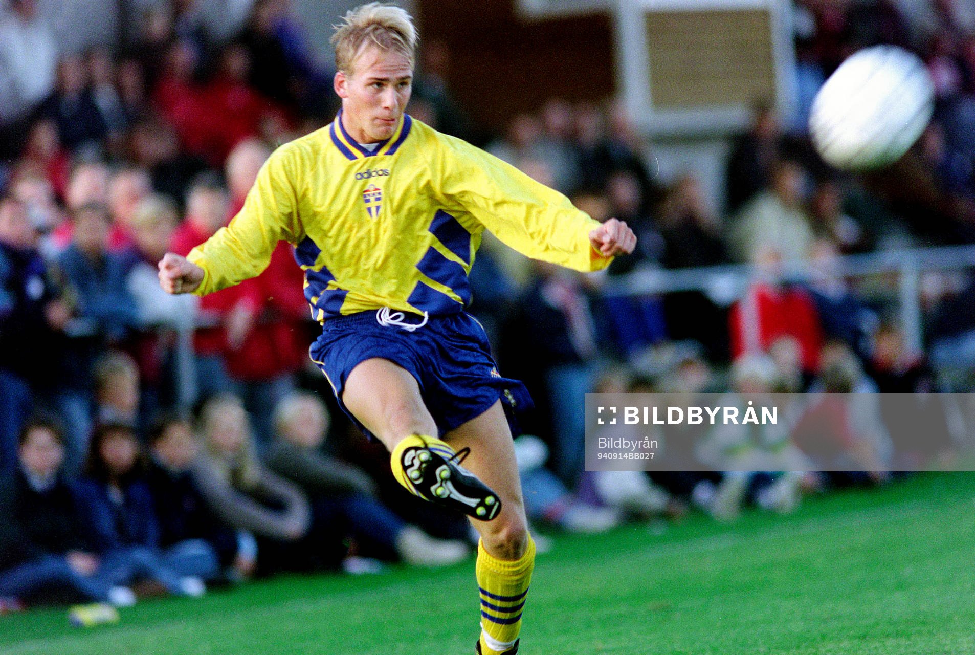 Fotboll, Junior, U17/U18, EM-Kval, Sverige - Irland, 1-0: Fredrik Enerby, Sverige.