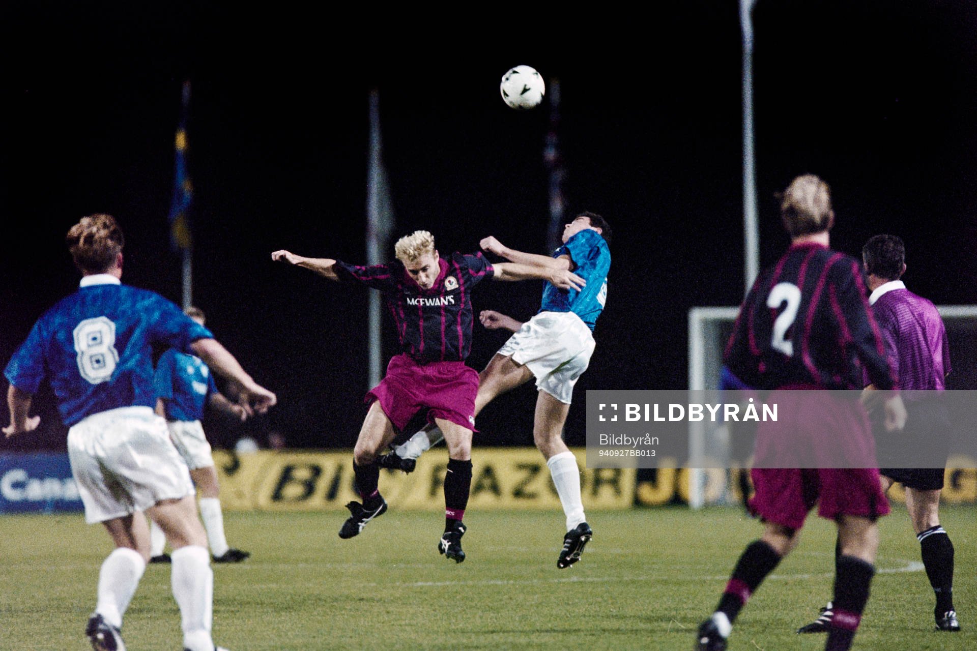 Trelleborgs Christian Karlsson i en nickduell