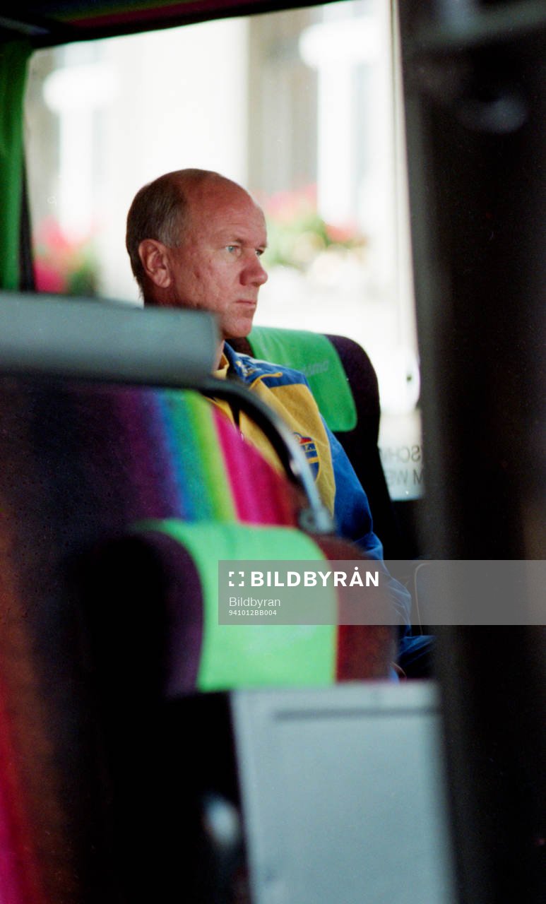 Tommy Svensson, förbundskapten i bussen