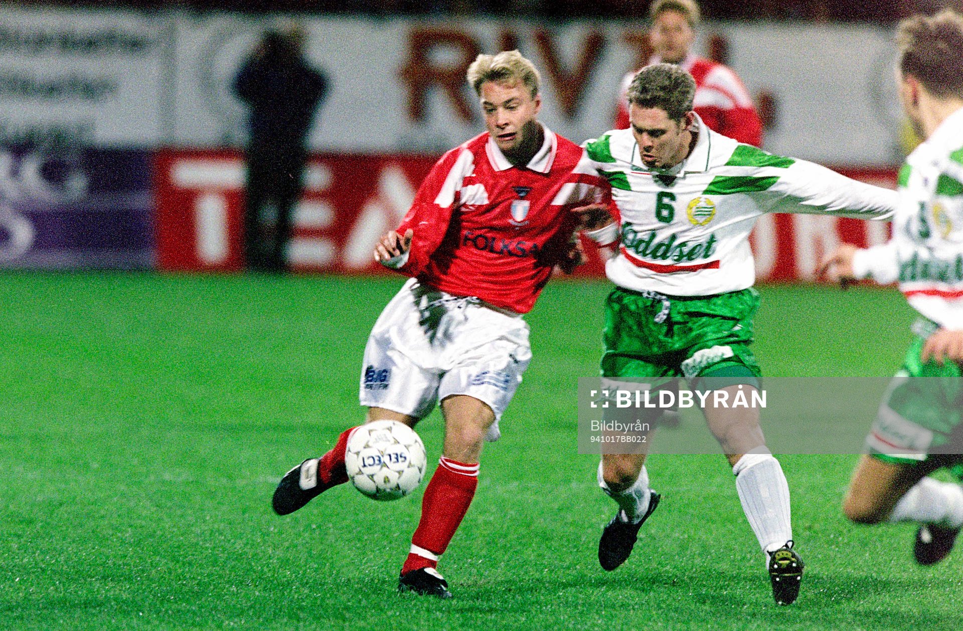 Anders Andersson, Malmö med bollen och Leif Strandh,