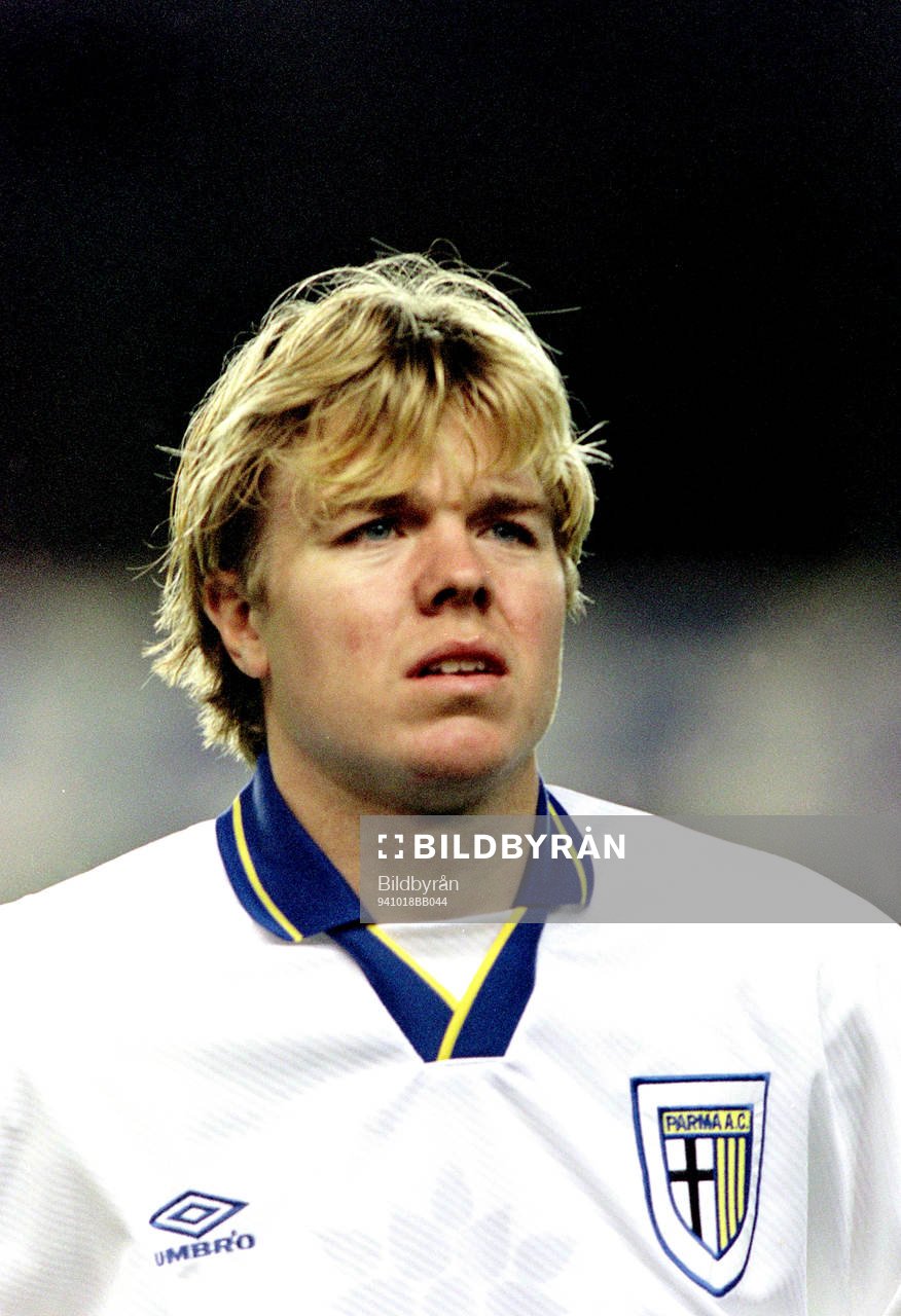 Fotboll, Uefaacupen, AIK - Parma, 0-1: Tomas Brolin, Parma. 