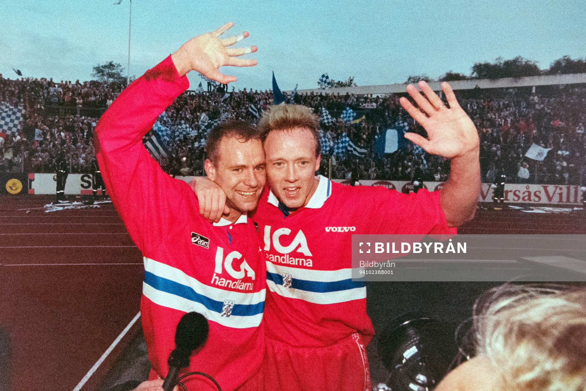 Göteborgs målskyttar Mikael Martinsson och Stefan