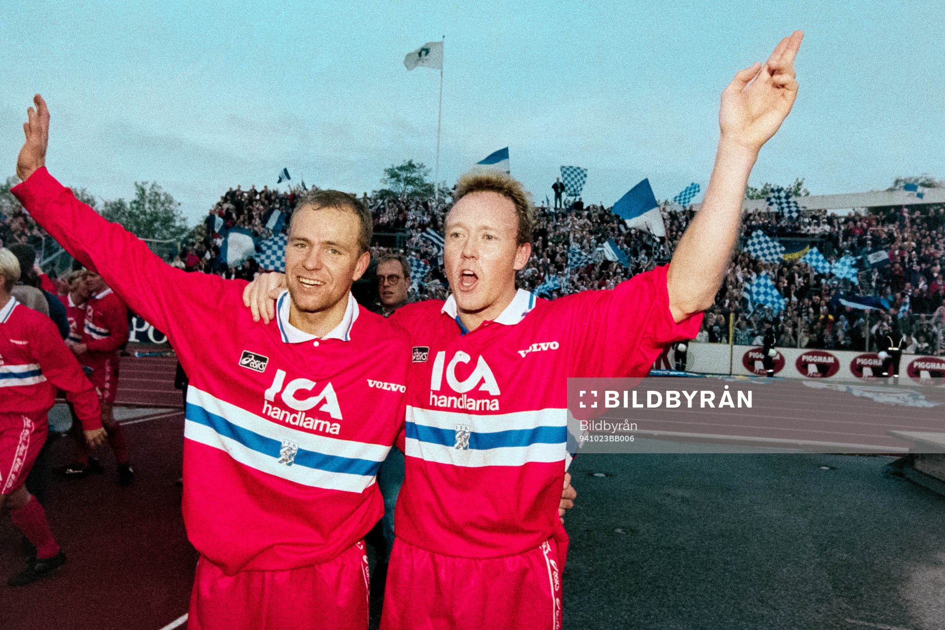 Göteborgs målskyttar Mikael Martinsson och Stefan