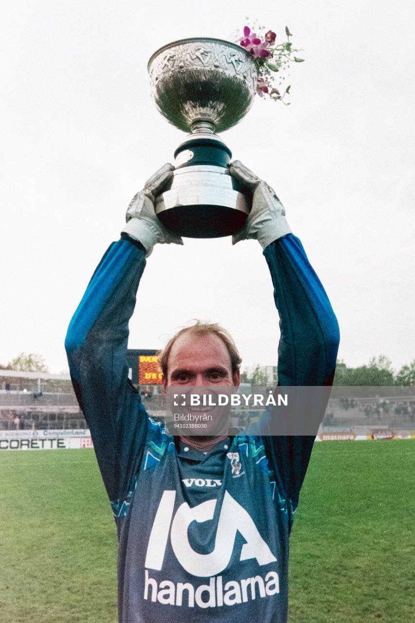 Thomas Ravelli, målvakt och IFK Göteborg svenska mästare