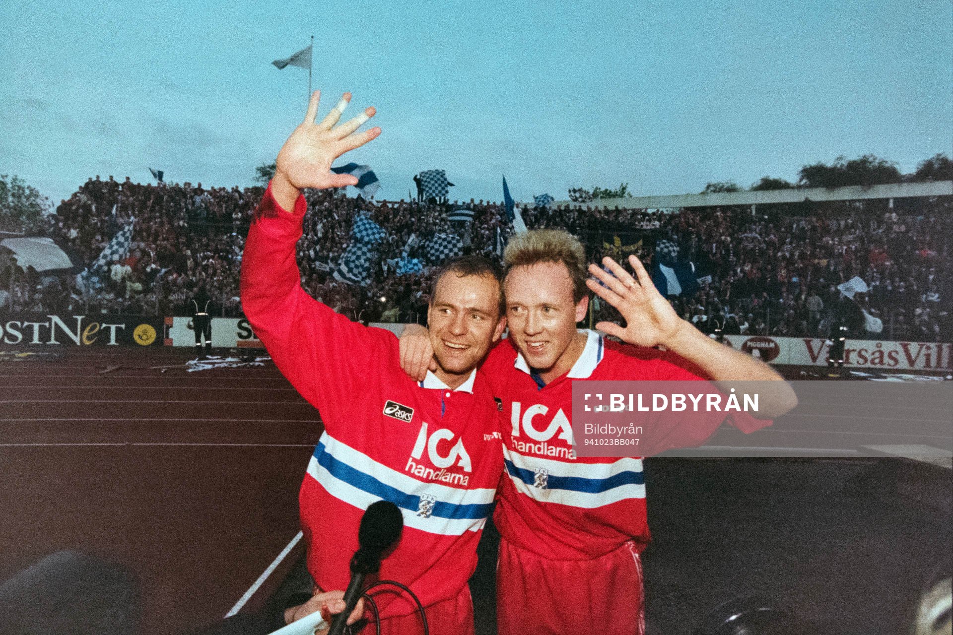 Göteborgs målskyttar Mikael Martinsson och Stefan