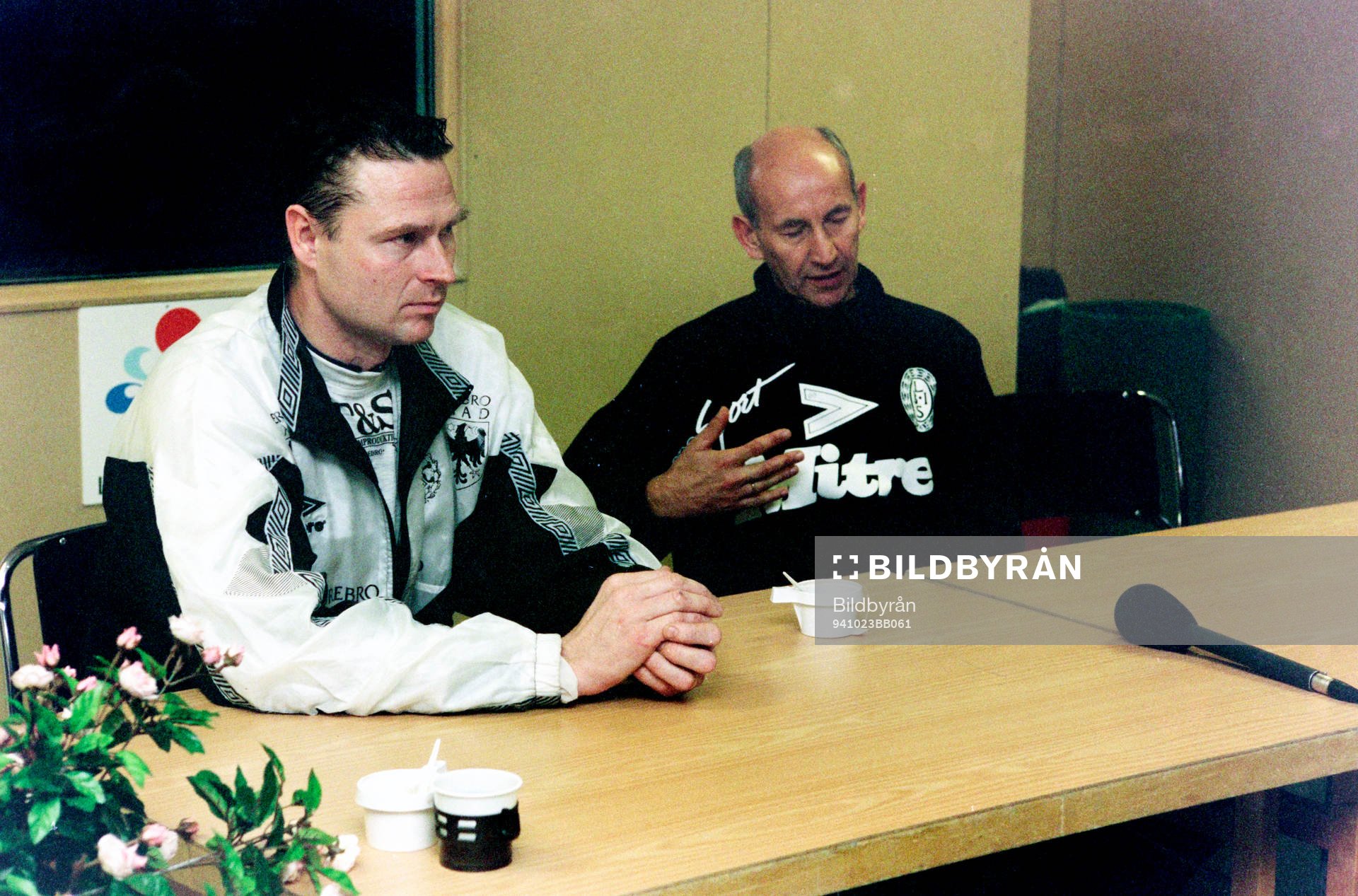 Sven Dahlkvist, tränare i Örebro och Torben Storm,