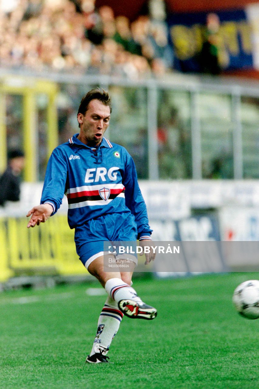 Fotboll, Serie A, Sampdoria - Napoli, 0-0: David Platt, Sampdoria.