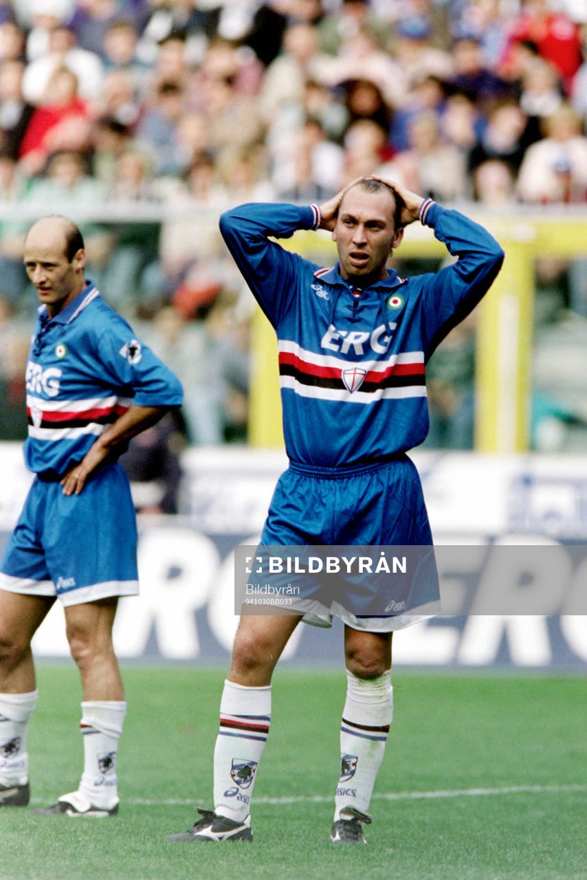 Fotboll, Serie A, Sampdoria - Napoli, 0-0: David Platt, Sampdoria.