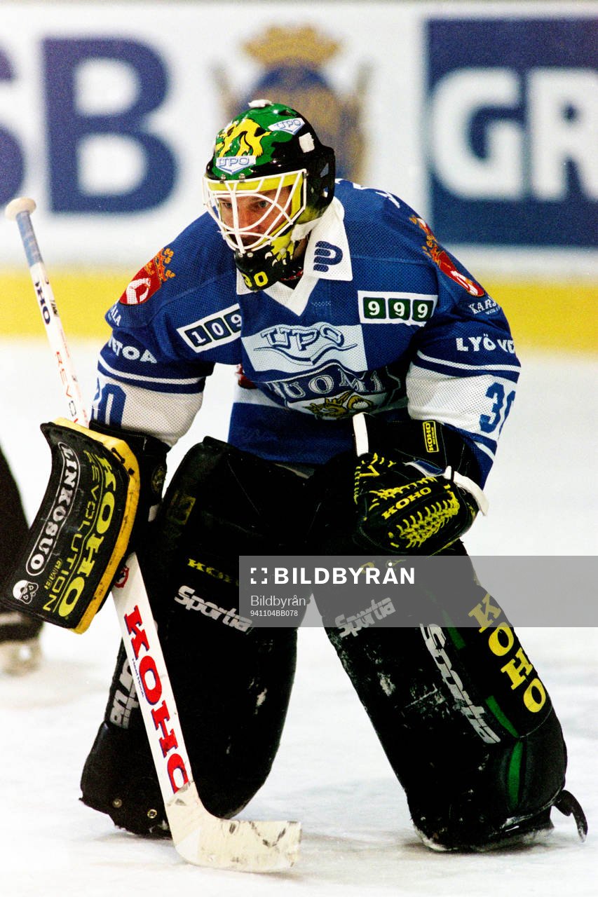 Jukka Tammi, målvakt i Finland