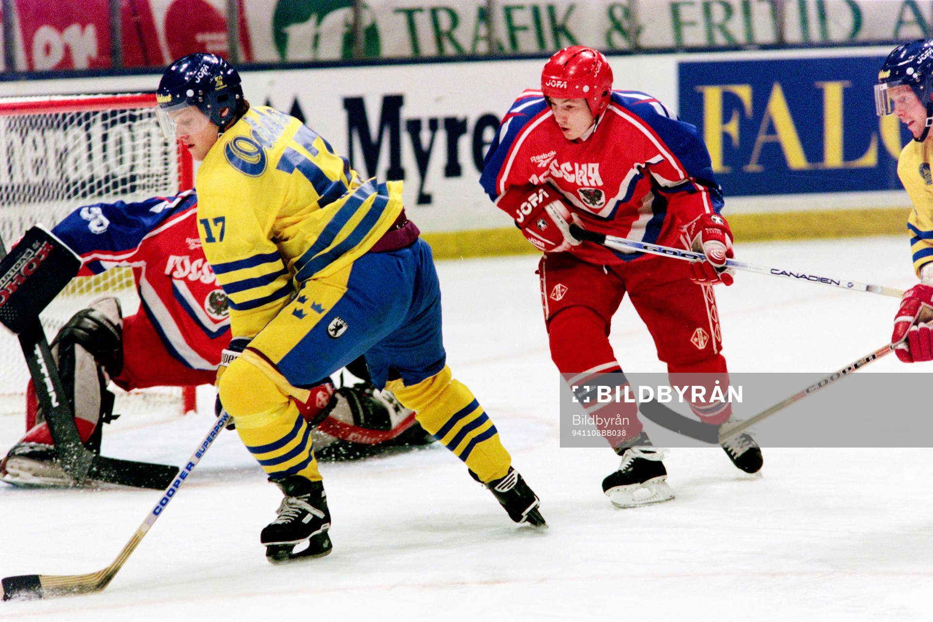 Andreas Johansson, Sverige framför rysslands målvakt