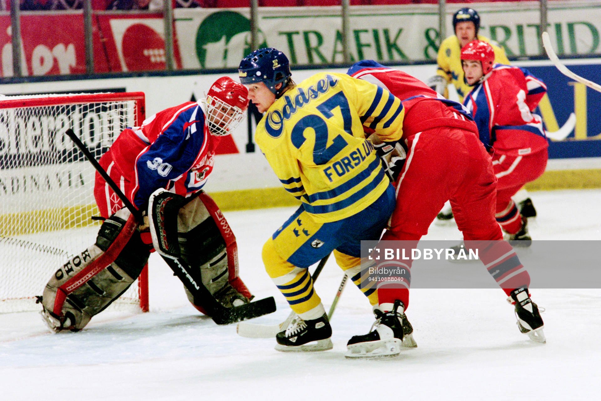 Tomas Forslund, Sverige framför rysslands målvakt Sergej